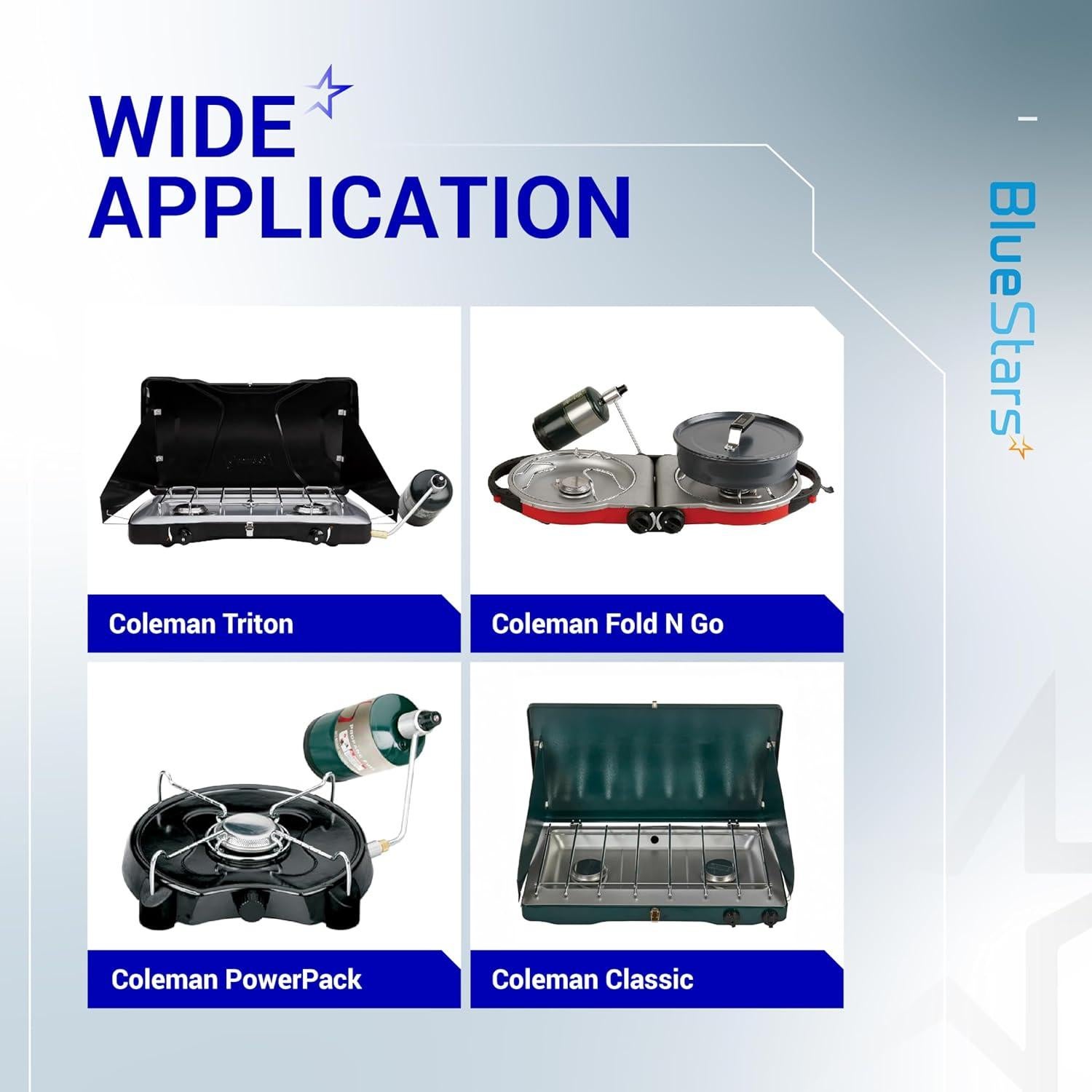 Upgraded 5430 Gas Stove Pressure Regulator Replacement for Coleman Propane Stoves Grills, Fold N Go Stove Accessories - Maintains Stable LP Gas Flow, NOT Compatible with Roadtrip LXE Grills