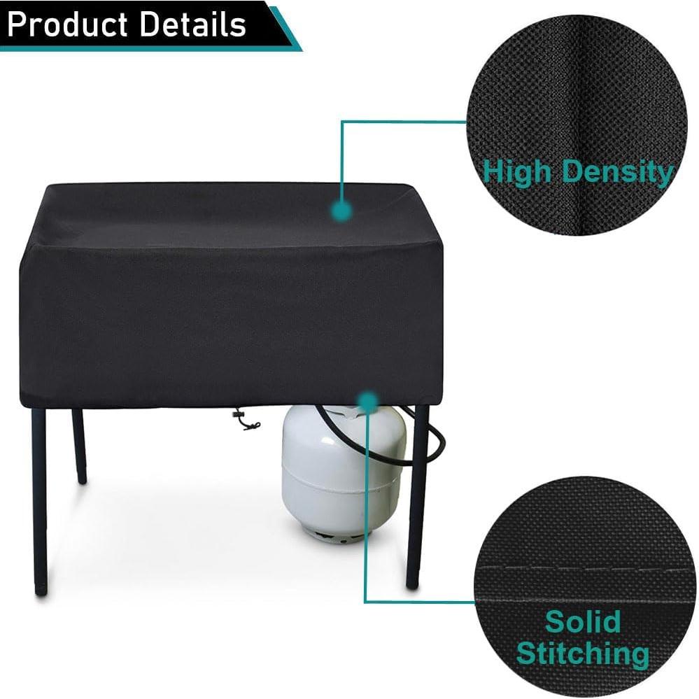 Patio Stove Cover for Camp Chef 3-Burner - Waterproof Outdoor BBQ Stove Cover, 43 Inch - Fits DB90D, PRO90, SPG90B, TB90LW, TB90LWG, TB90LWG15