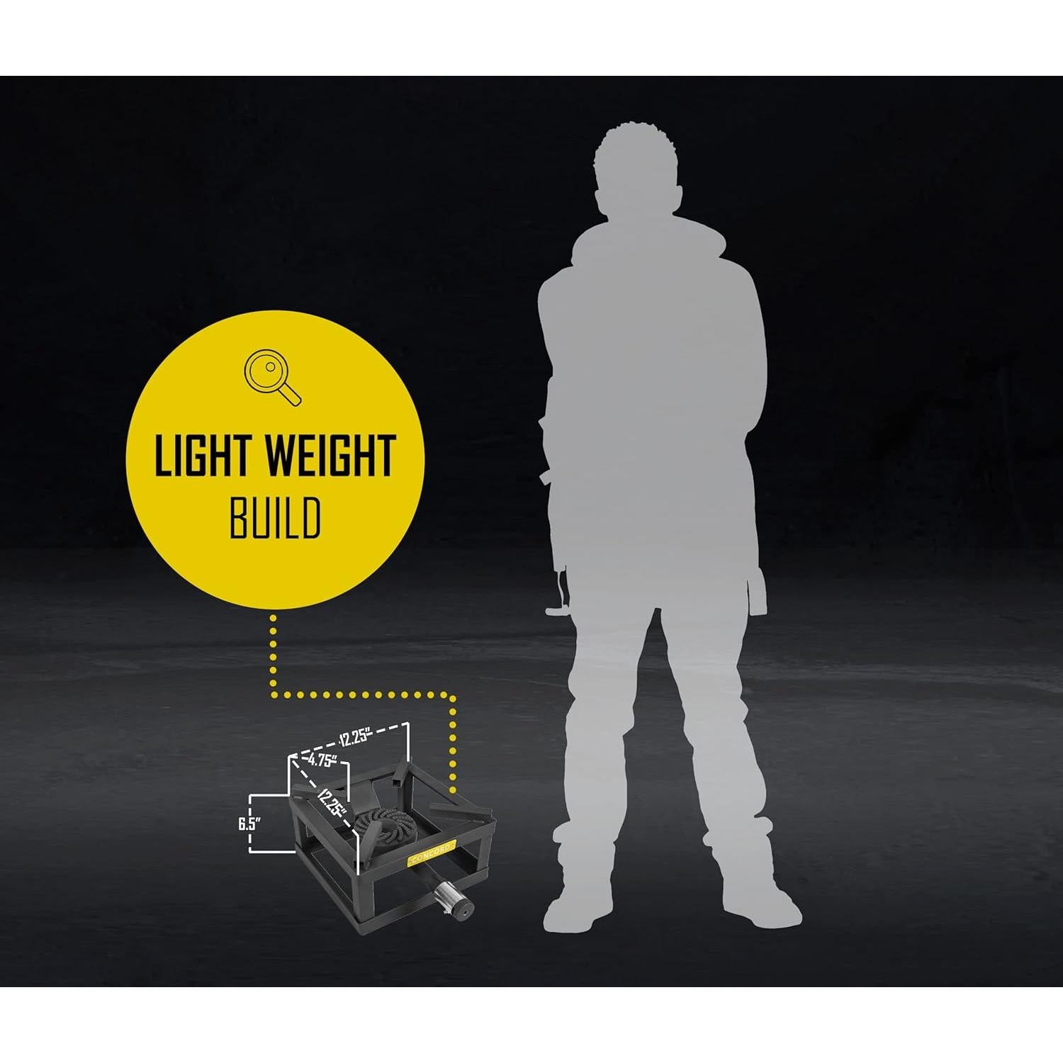 Quemador de Propano Concord 100,000 BTU 12" para Camping