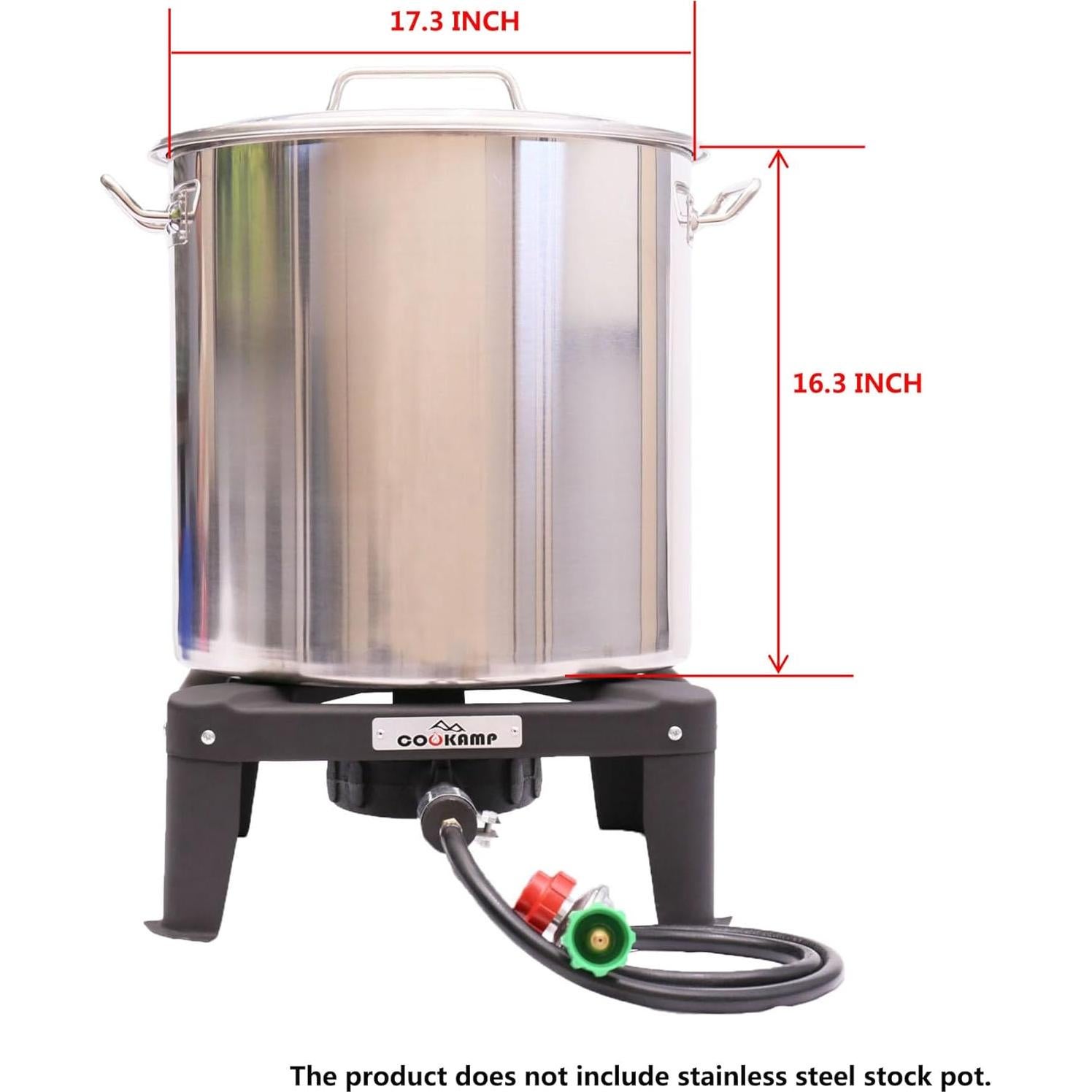 Quemador de Propano COOKAMP SA1730 120,000 BTU 16" Acero