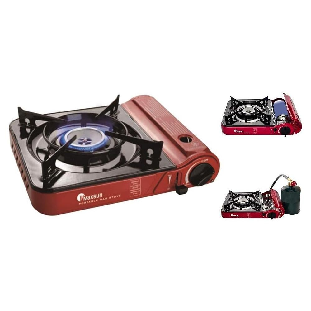 Estufa de Gas Portátil Maxsun MS-3800LPG 2 Quemadores 2.34kg