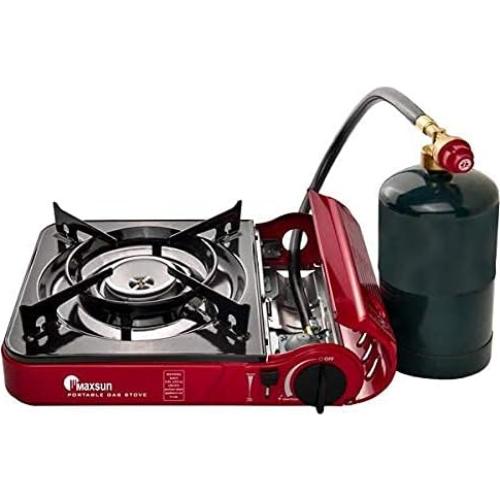 Estufa de Gas Portátil Maxsun MS-3800LPG 2 Quemadores 2.34kg