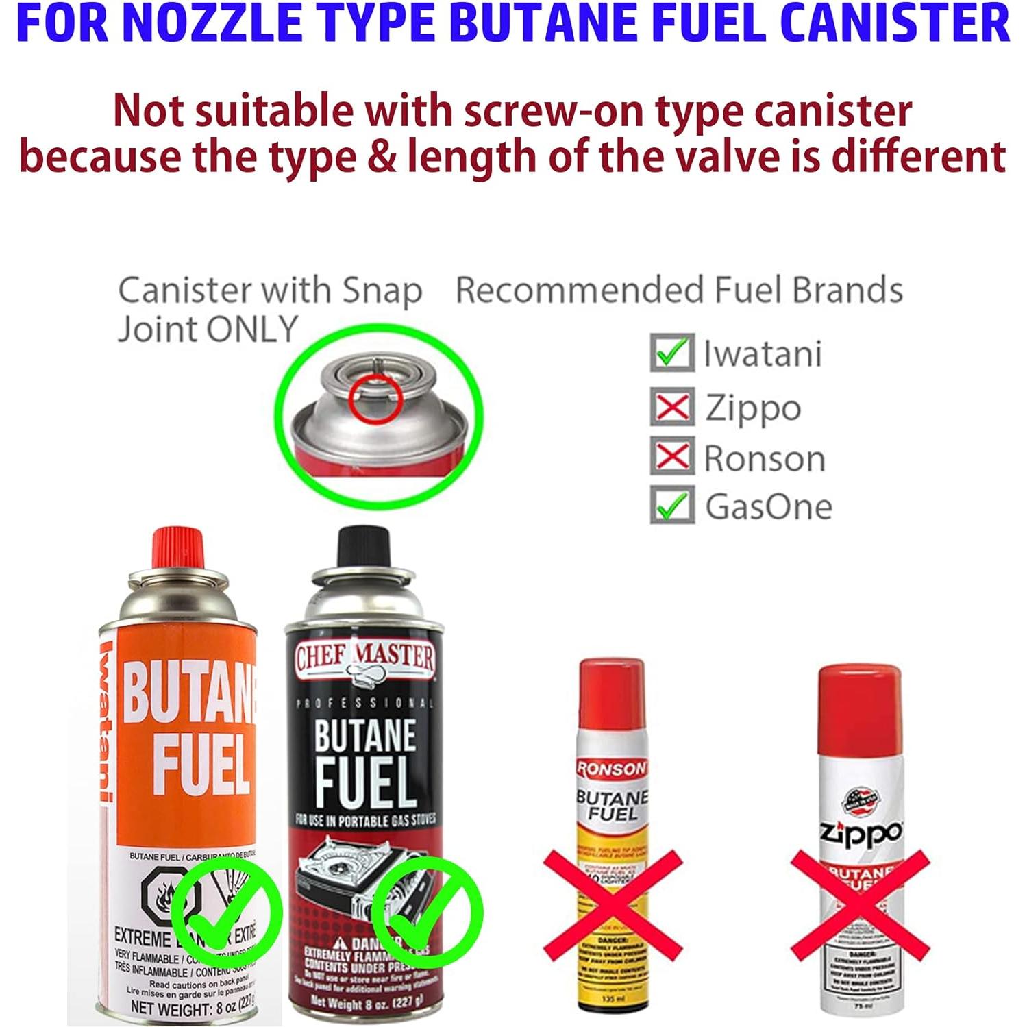 Adaptador de Cartucho de Butano Campingmoon Z10 con Soporte