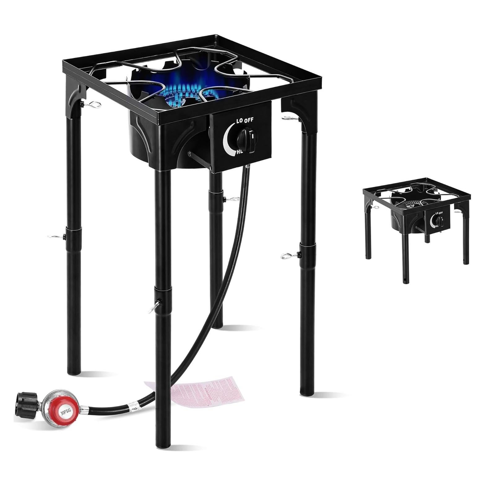 Estufa de Camping FSUON 130000 BTU Propano 1 Quemador Ajustable