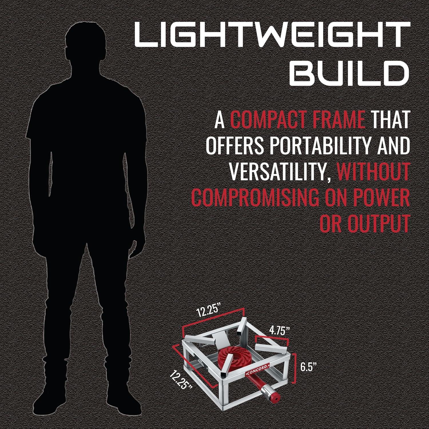 Quemador de Bloque Concord 12" Acero Inoxidable 100,000 BTU