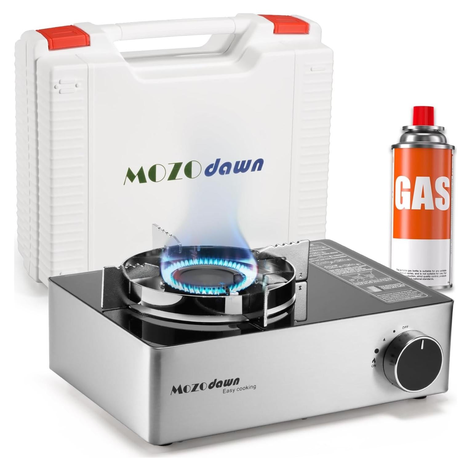 Estufa de Gas Portátil Mozodawn 12000 BTU con Estuche