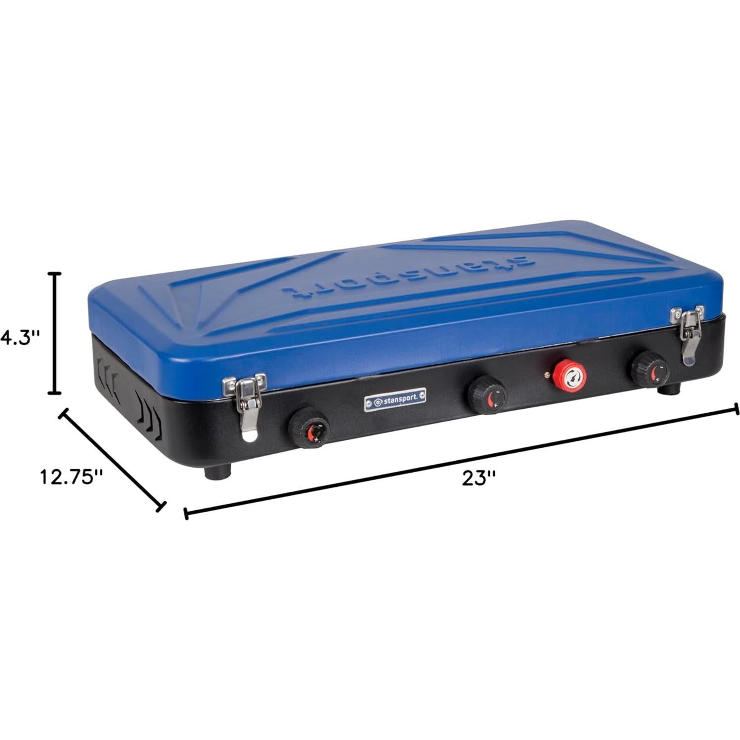 Estufa de Campamento Stansport 2 Quemadores + Parrilla 25,000 BTU