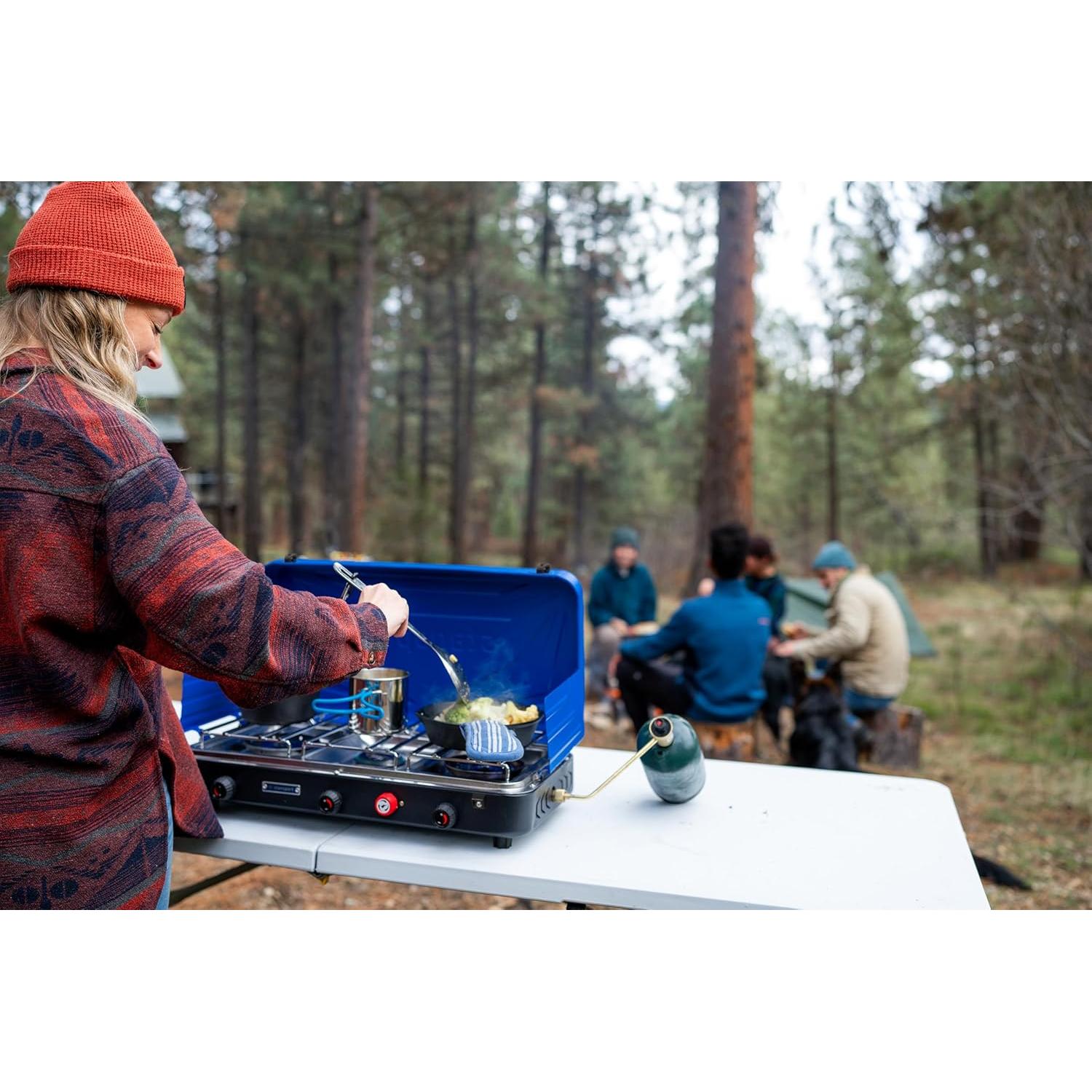 Estufa de Campamento Propano Stansport 3 Quemadores 61.6x36.2cm