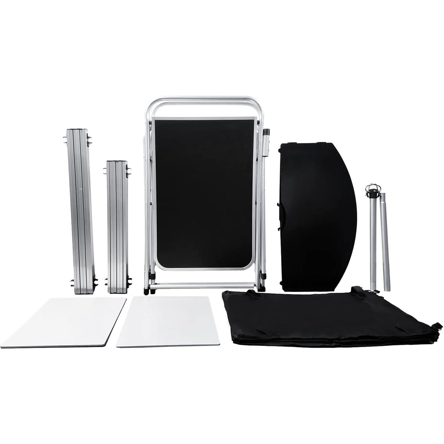 Mesa de Cocina Plegable CampLand 166.4x50cm Aluminio Negro