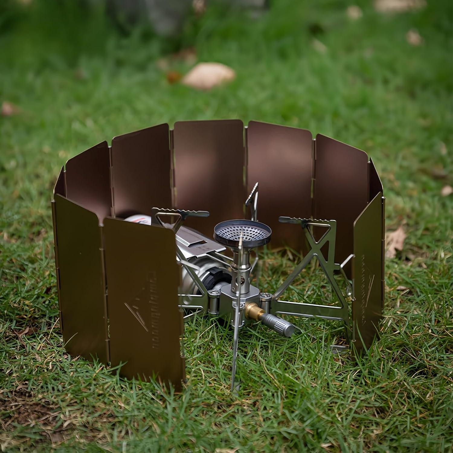 Pantalla de Viento Campingmoon YD-8 Plegable 10 Placas 24x8.6cm