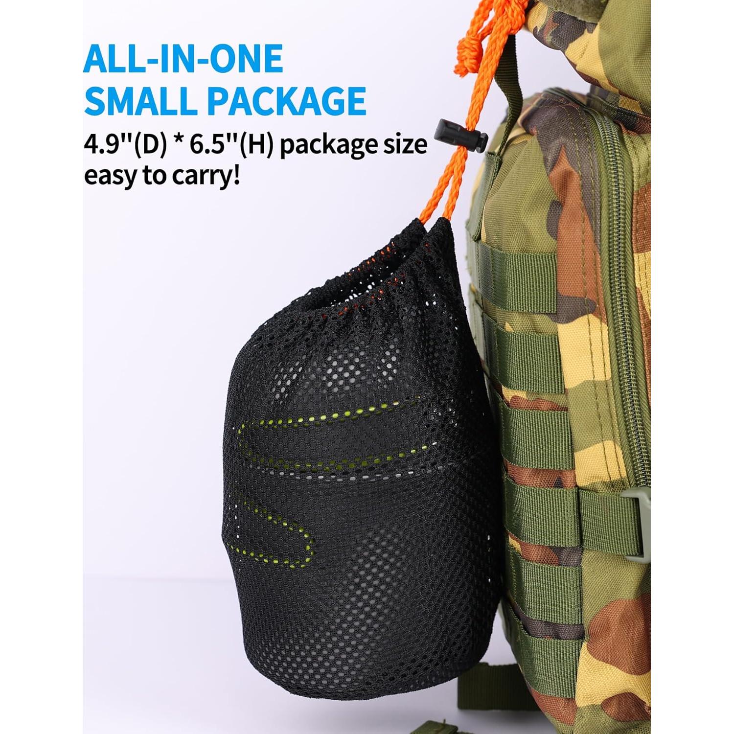 Set de Cocina para Camping AOFUXTI - 8 Piezas Verde