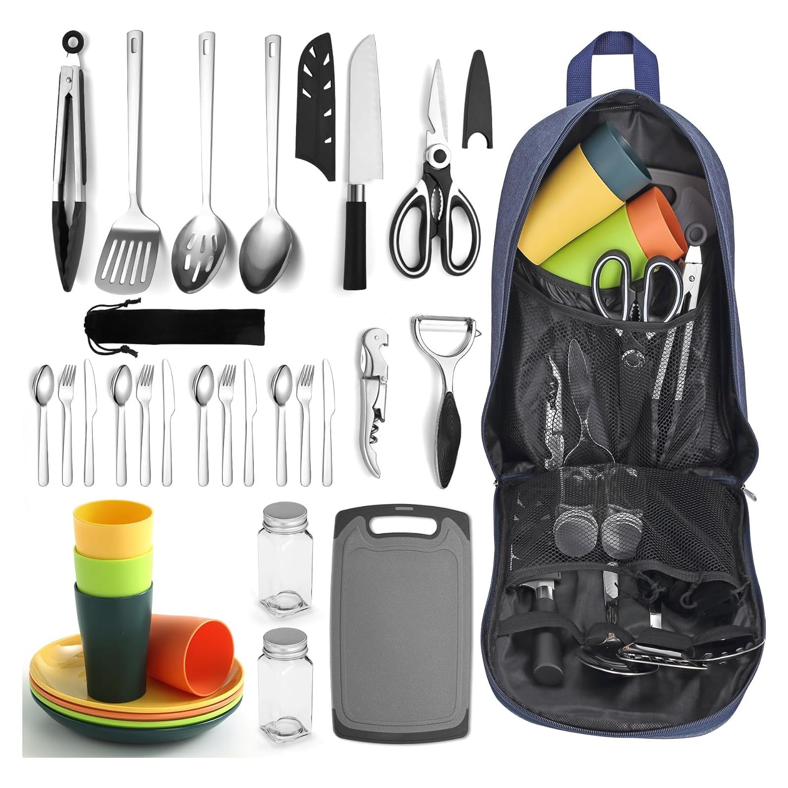 Juego de Utensilios de Cocina para Camping Berglander 23 Piezas