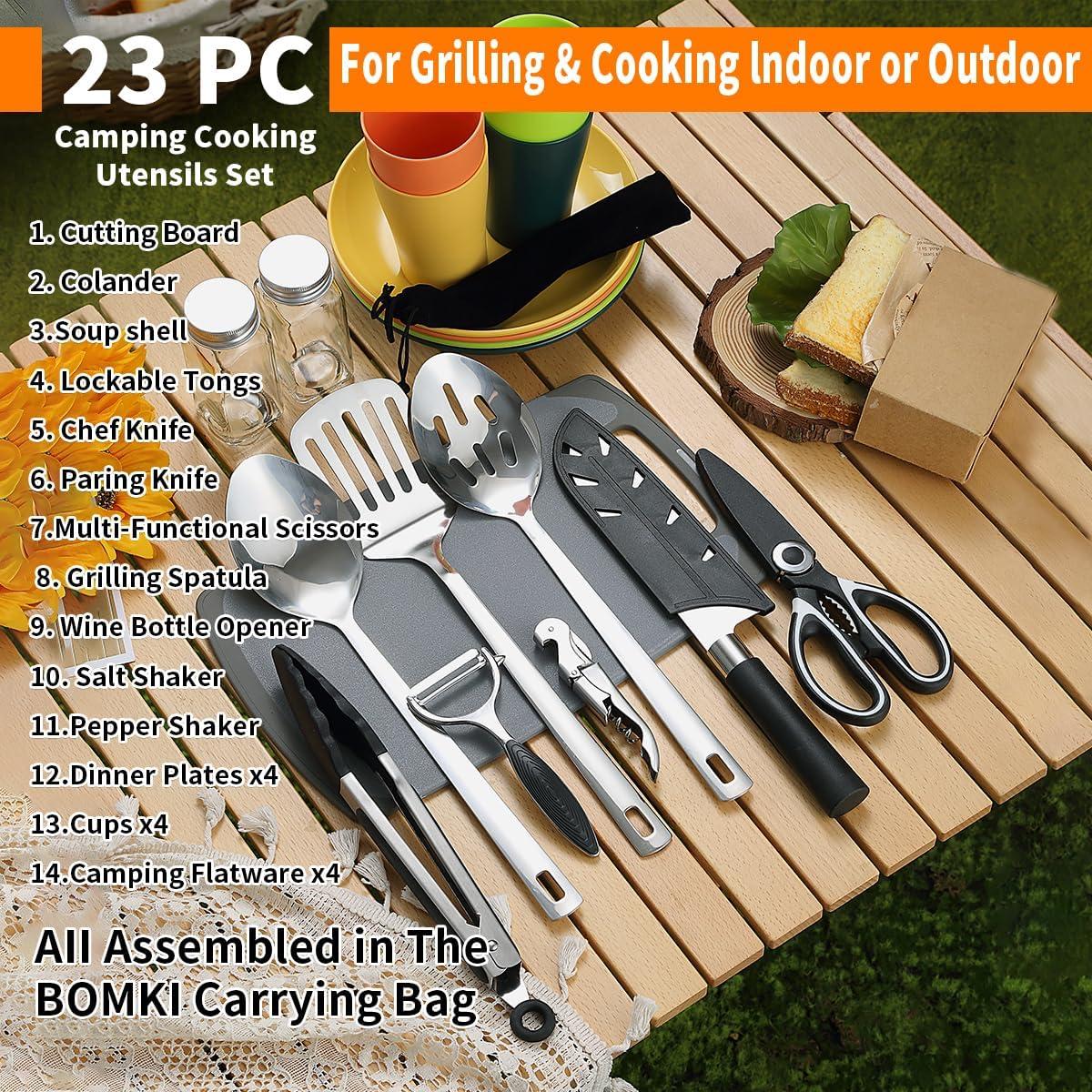 Juego de Utensilios de Cocina para Camping Berglander 23 Piezas