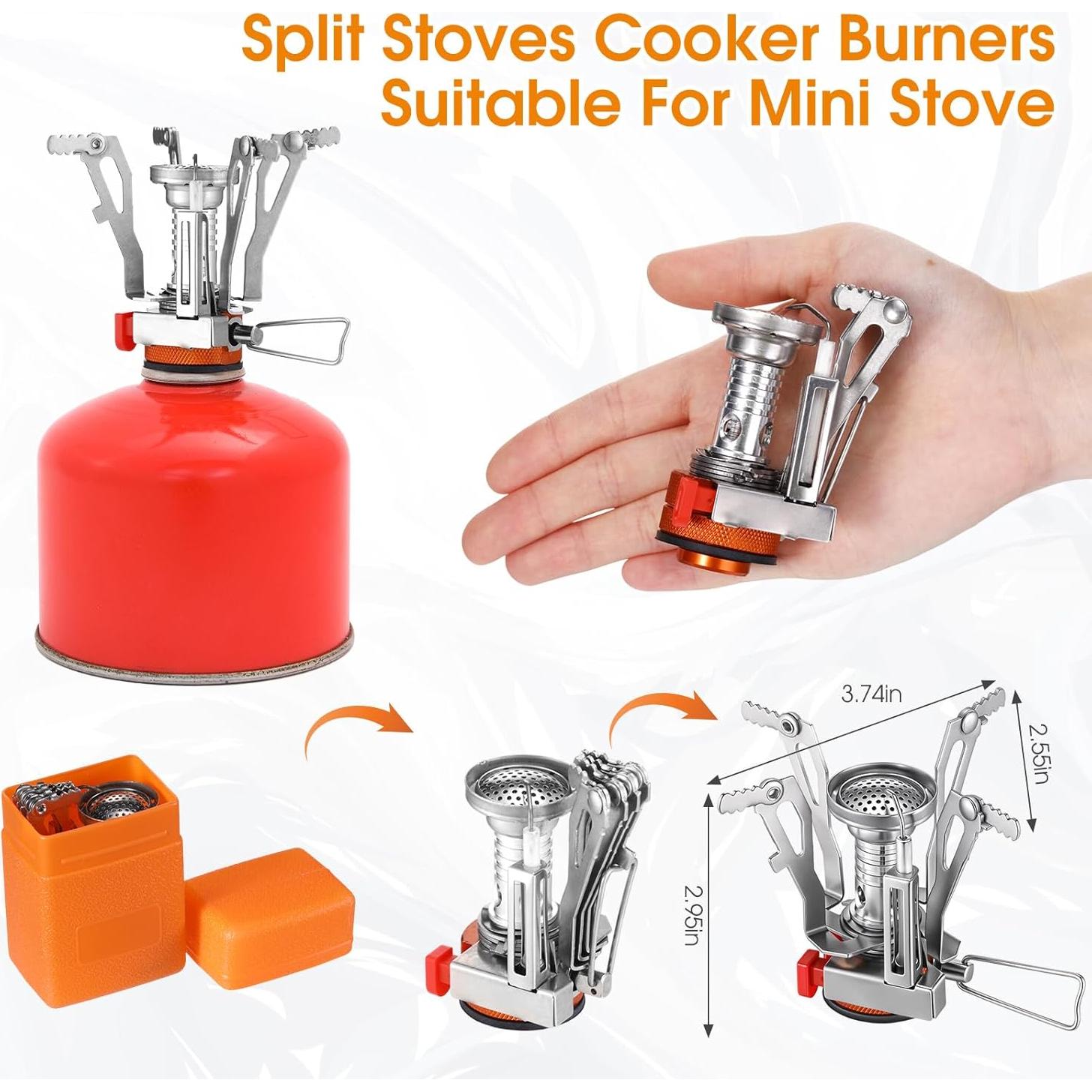 Juego de Cocina para Camping Funnymoom 15 Piezas Acero Inoxidable