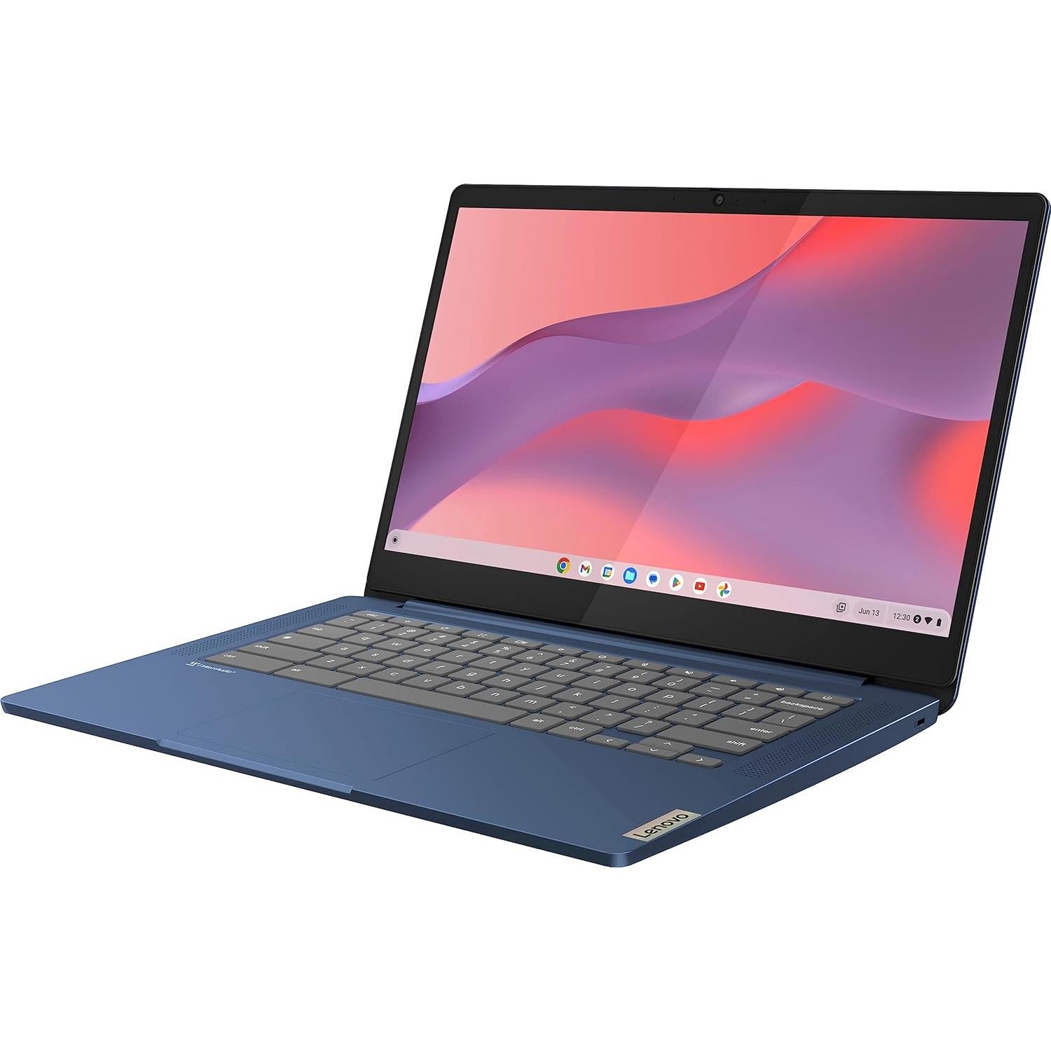 Lenovo Chromebook 14" FHD Táctil MediaTek 4GB 64GB Azul
