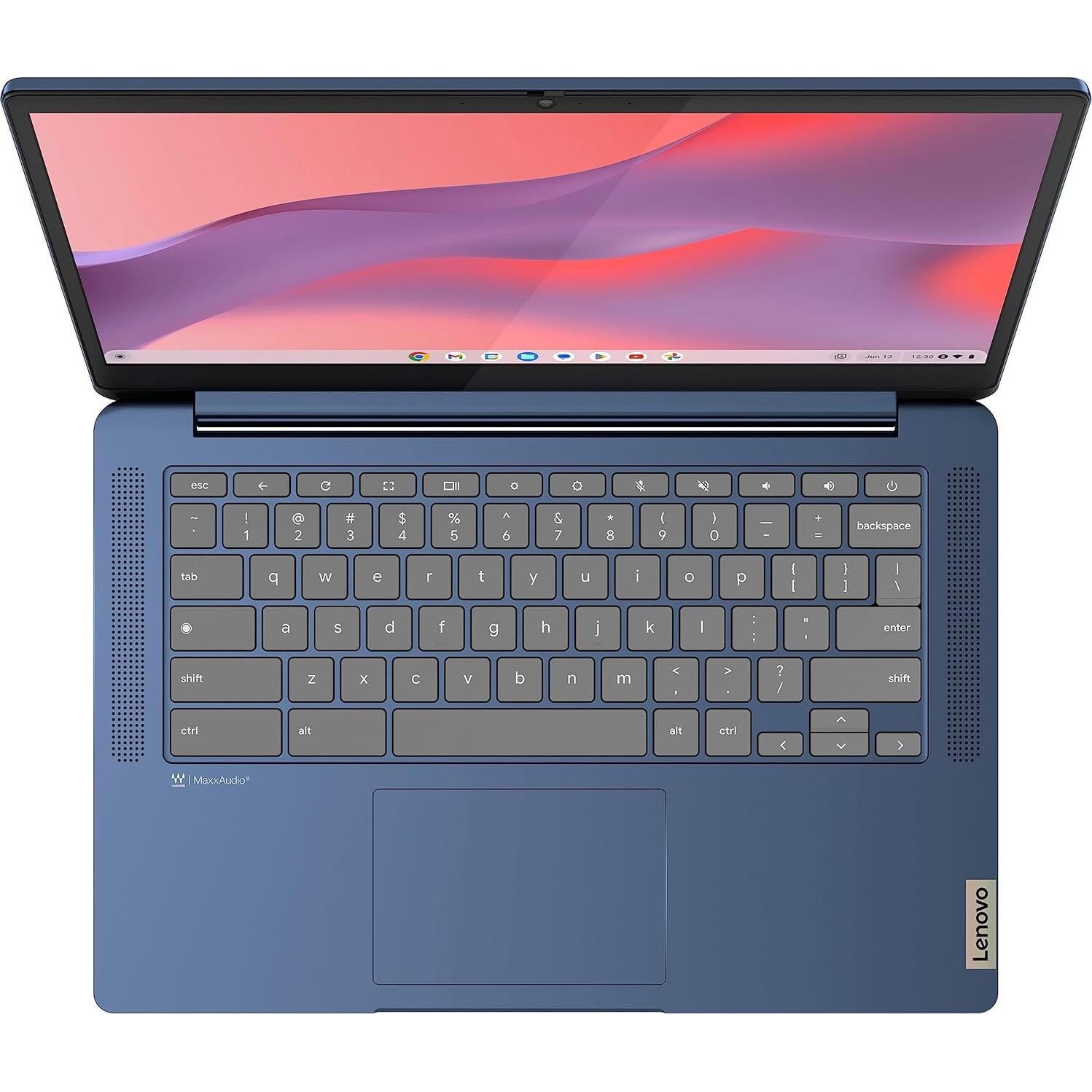 Lenovo Chromebook 14" FHD Táctil MediaTek 4GB 64GB Azul