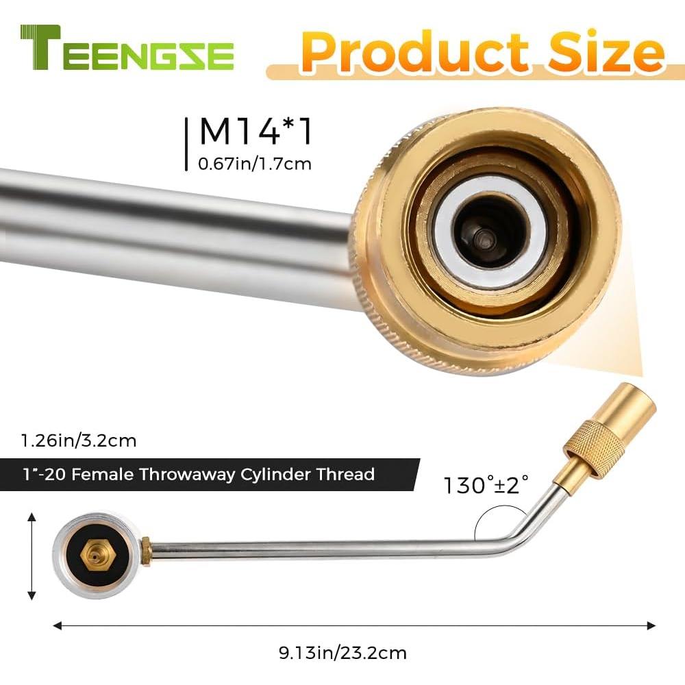 Regulador de presión de gas propano Stansport 1LB M14x1