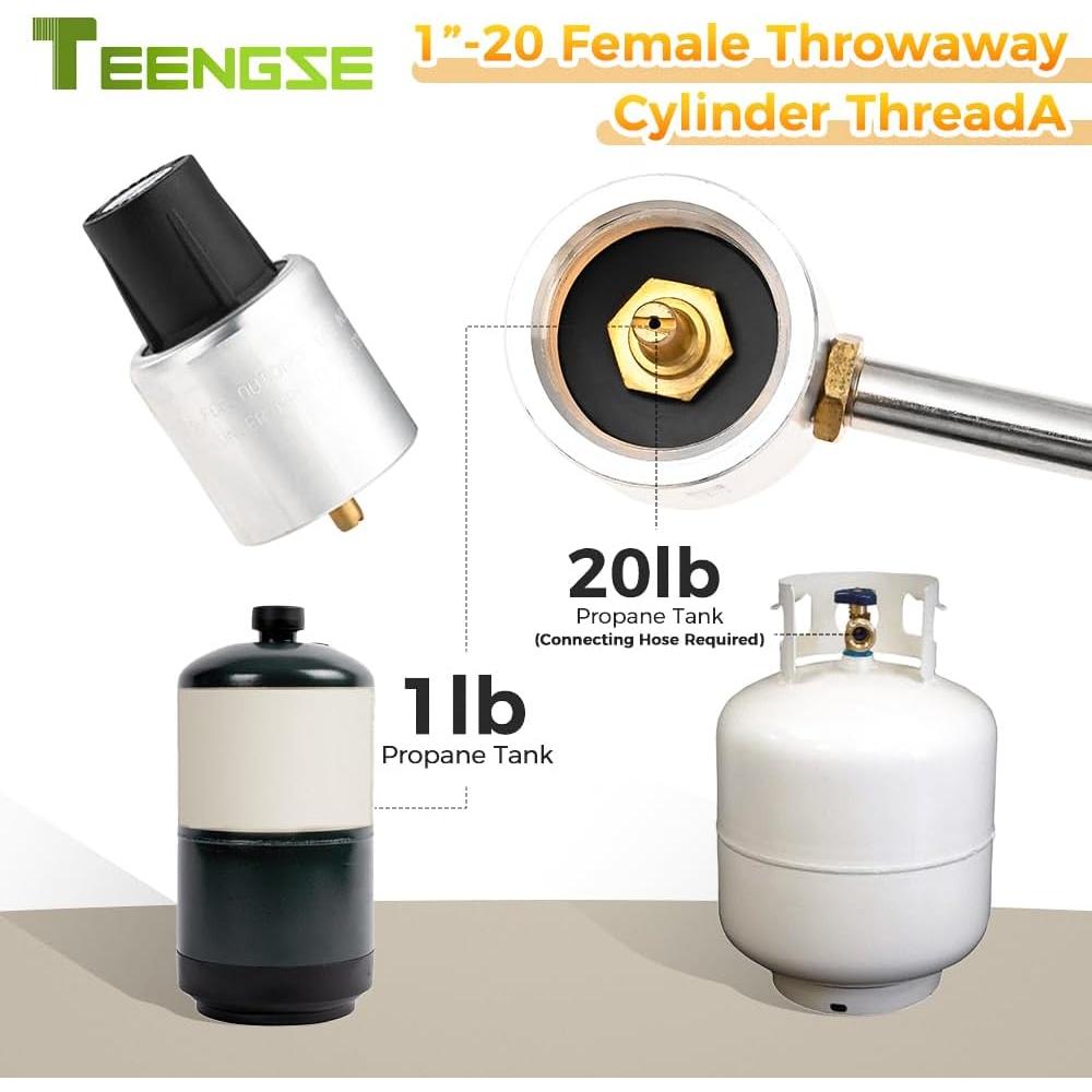 Regulador de presión de gas propano Stansport 1LB M14x1