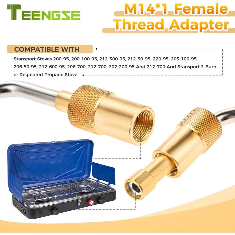 Regulador de presión de gas propano Stansport 1LB M14x1