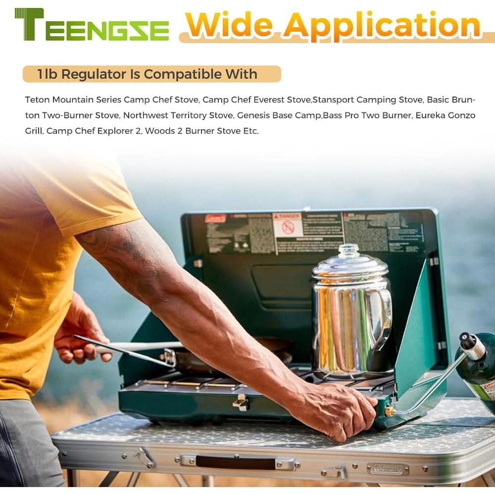 Regulador de presión de gas propano Stansport 1LB M14x1