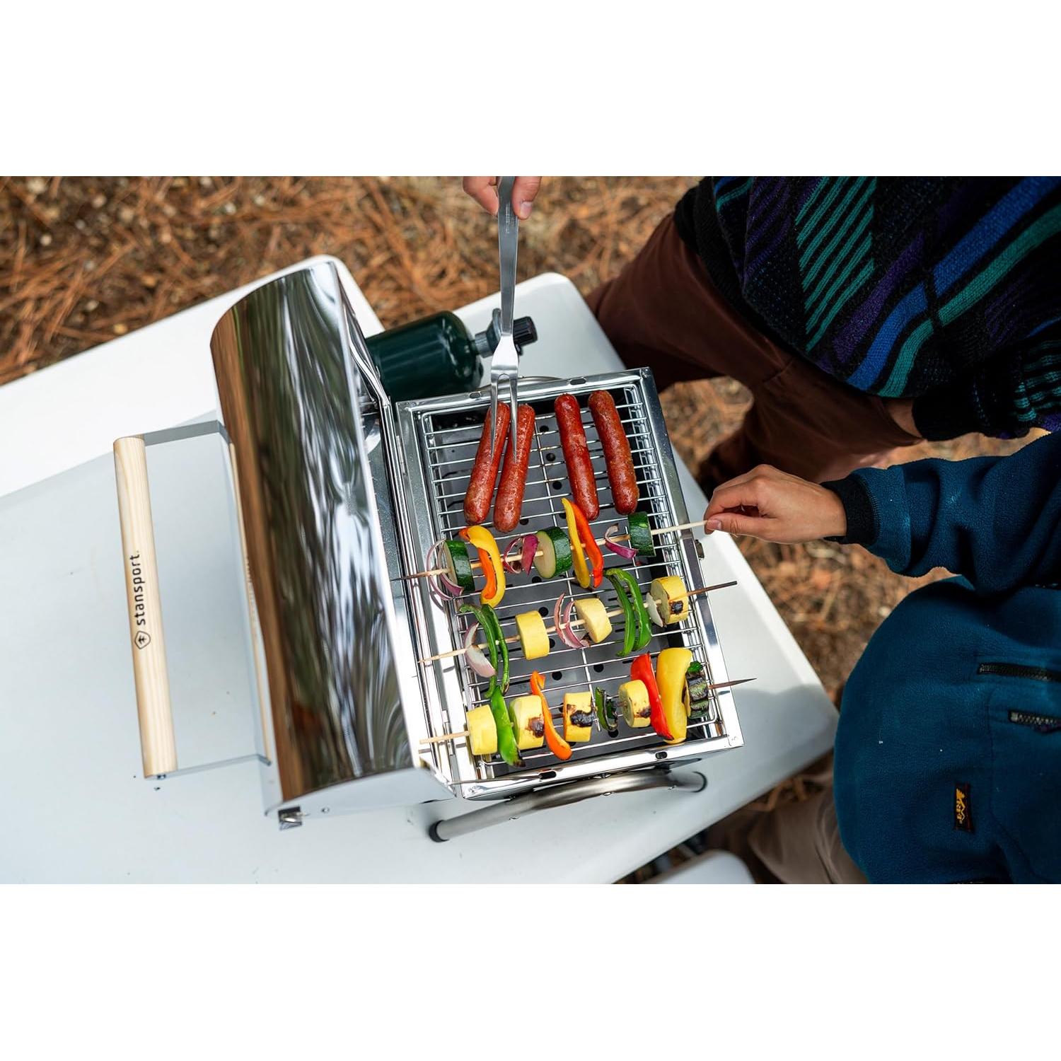 Parrilla de Propano Stansport de Acero Inoxidable 10,000 BTU