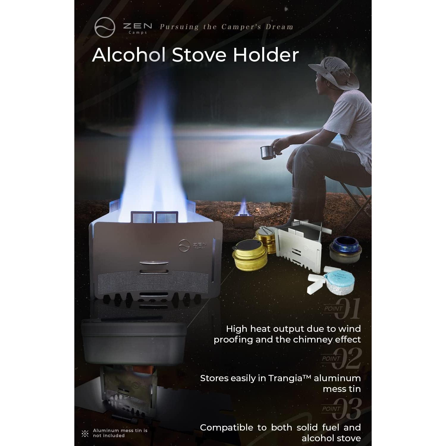 Soporte Plegable ZEN Camps para Estufas de Camping - 68g