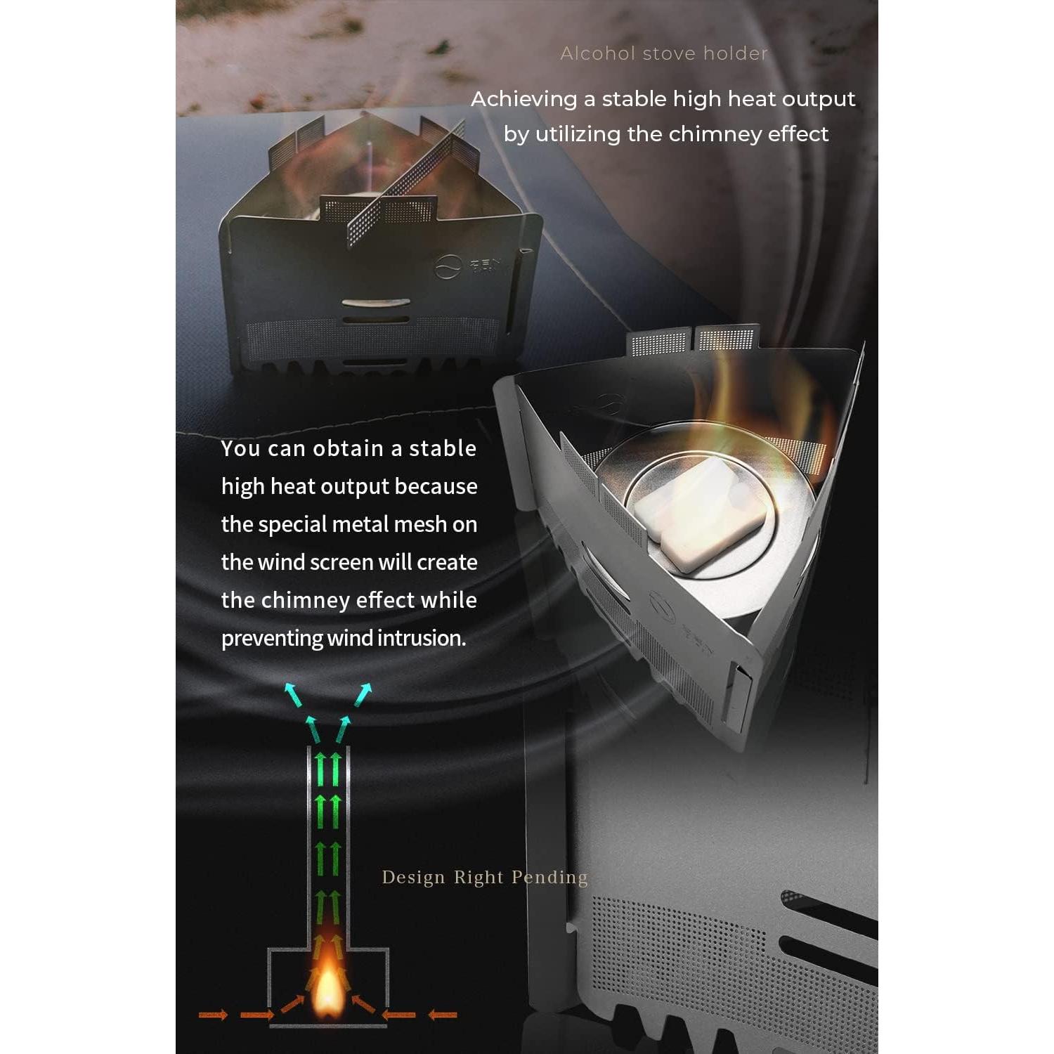 Soporte Plegable ZEN Camps para Estufas de Camping - 68g