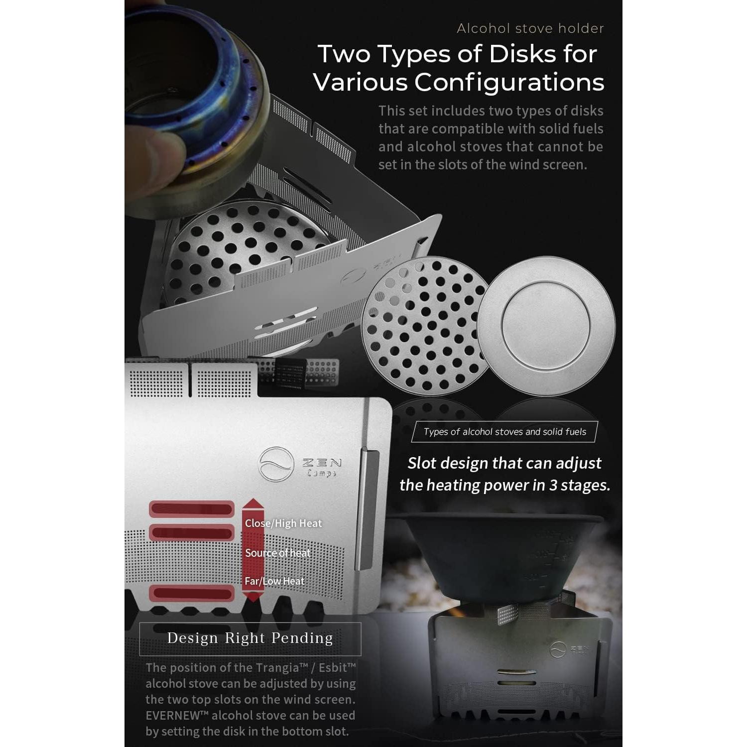 Soporte Plegable ZEN Camps para Estufas de Camping - 68g