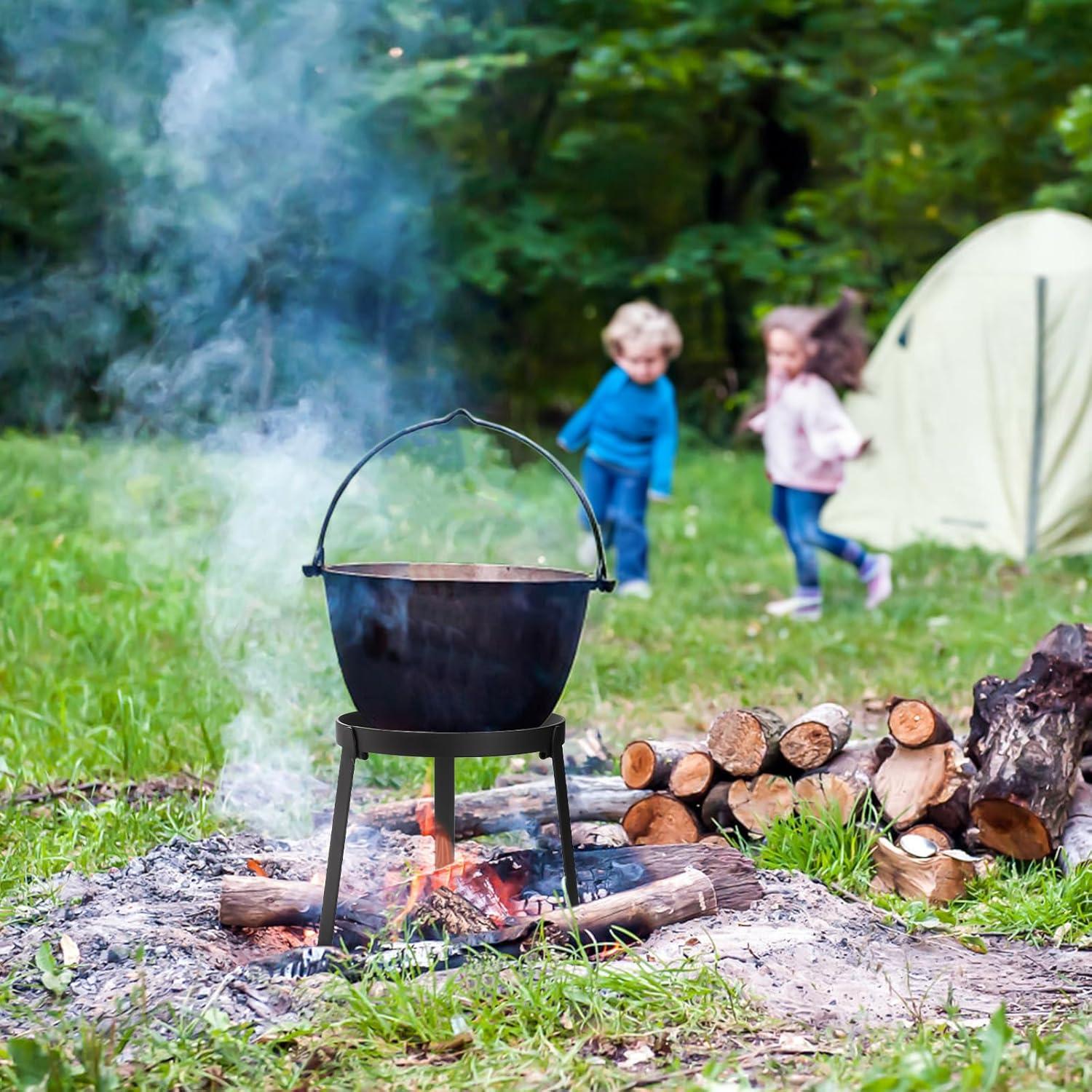 Trípode de Fogata Elsjoy Plegable para Cocina al Aire Libre