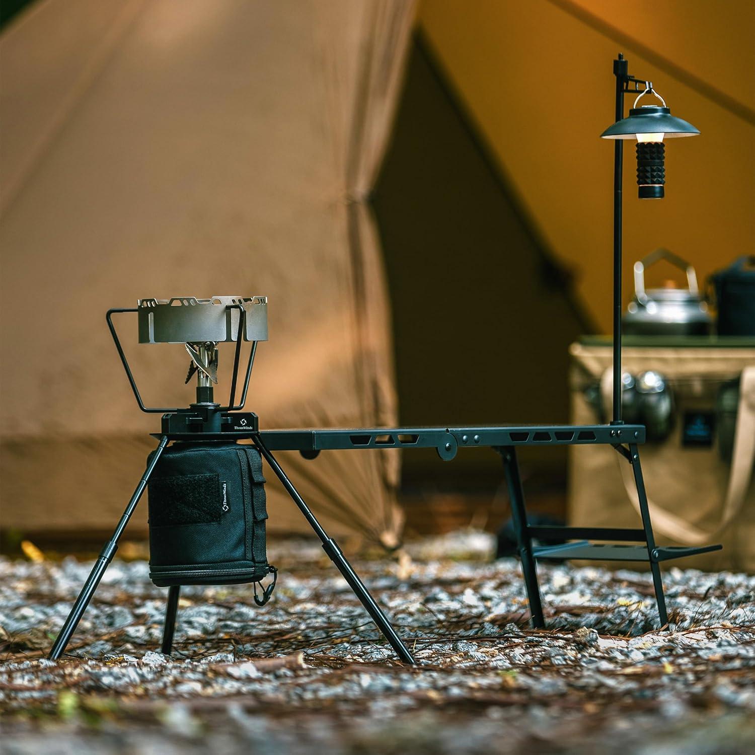 Soporte para Estufa de Camping Thous Winds TW1022-B Ajustable 10-36 cm