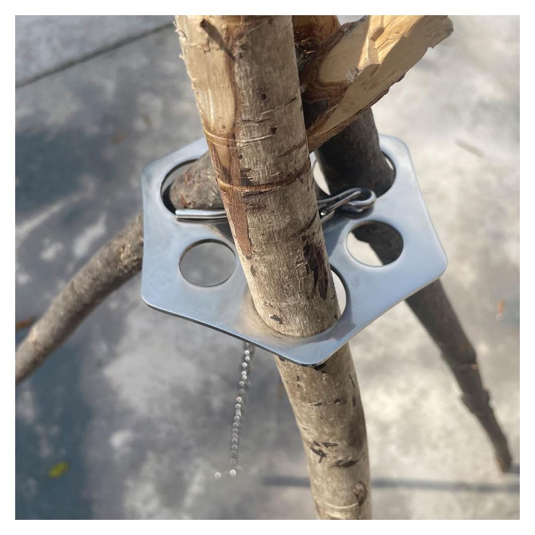 Tablero de Trípode para Camping ZANOLY Acero Inoxidable 81 cm