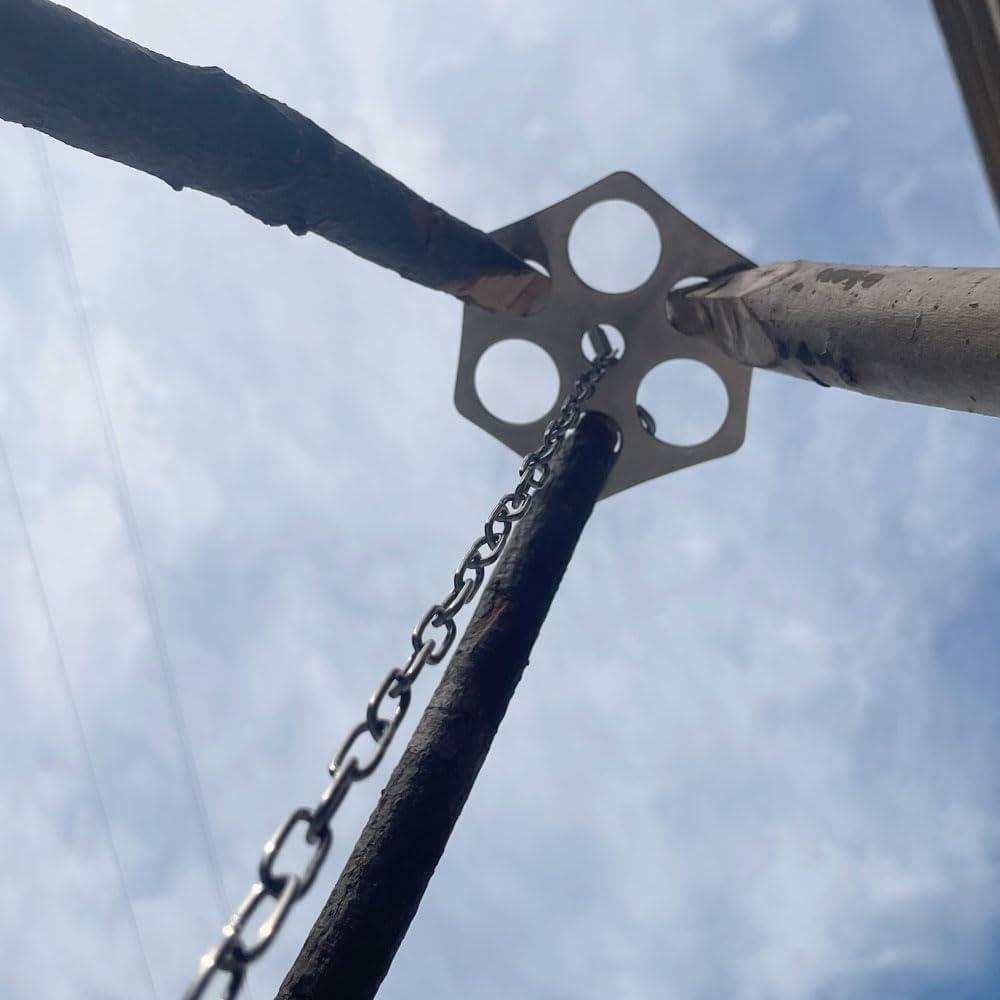 Tablero de Trípode para Camping ZANOLY Acero Inoxidable 81 cm