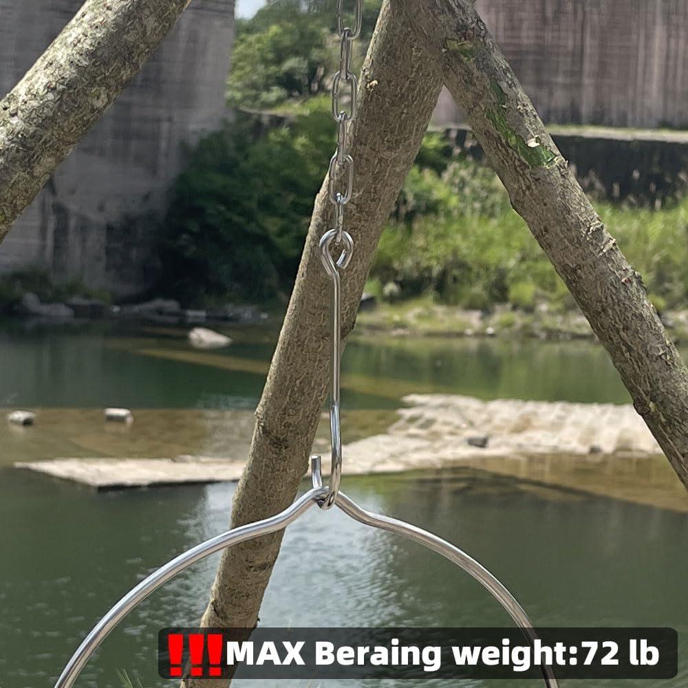 Tablero de Trípode para Camping ZANOLY Acero Inoxidable 81 cm