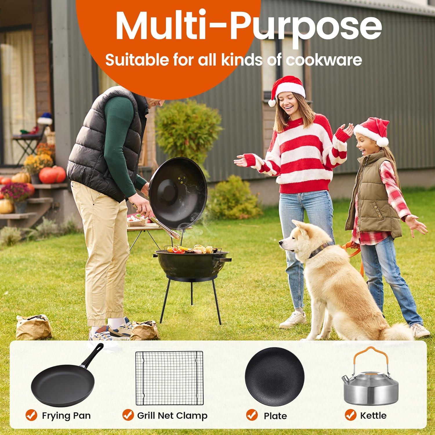 Trípode de Fogata Lcokeiy de Acero 1.1 kg para Camping