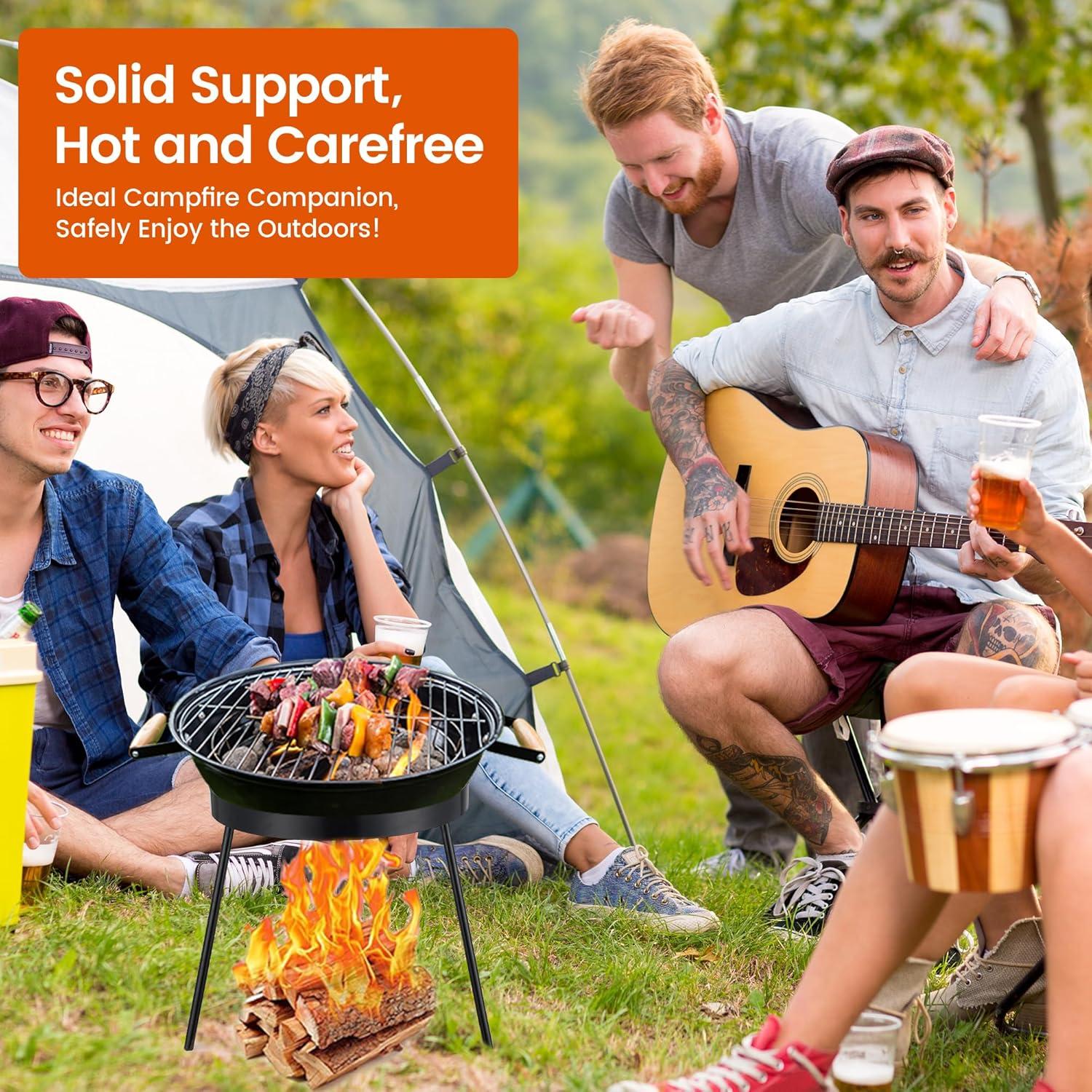 Trípode de Fogata Lcokeiy de Acero 1.1 kg para Camping