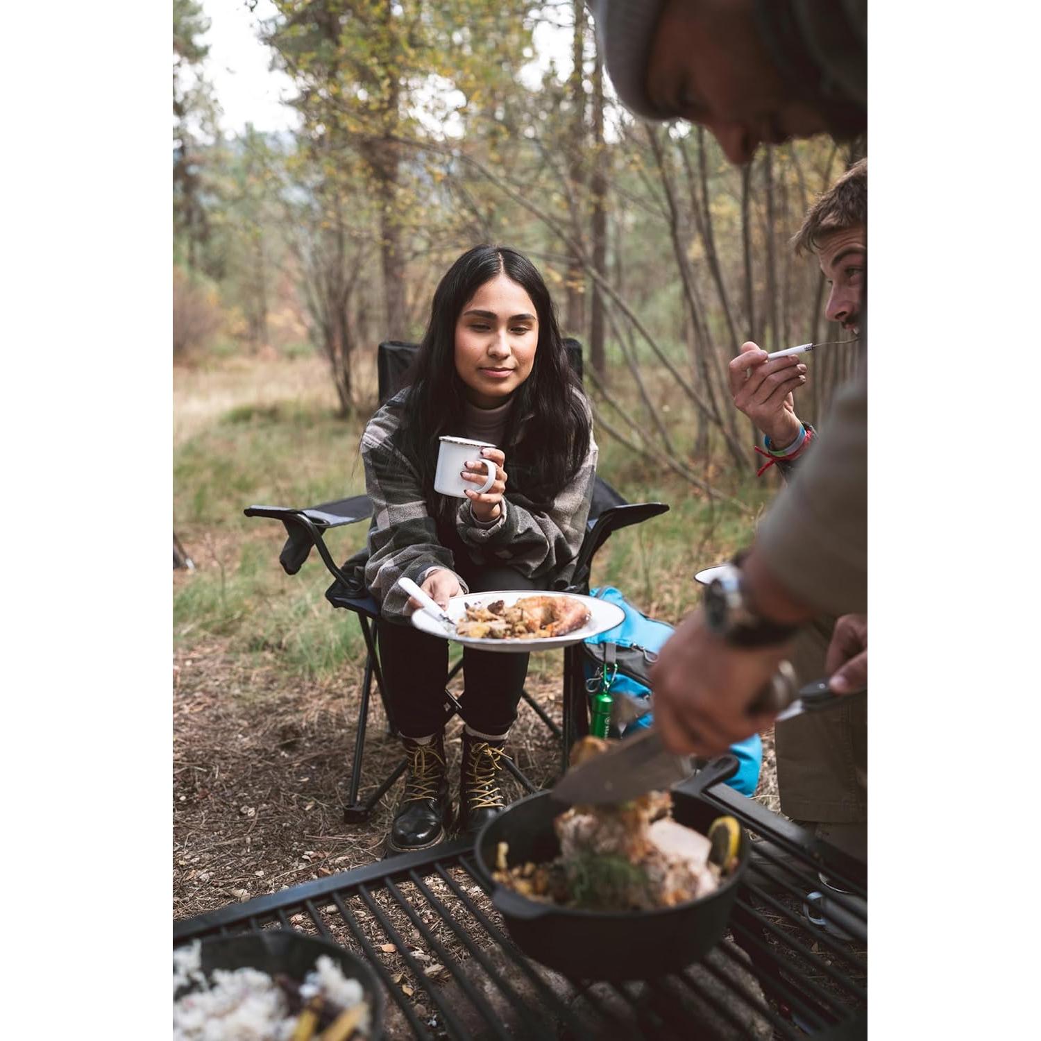 Stansport 24-Piece Enamel Camping Tableware Set