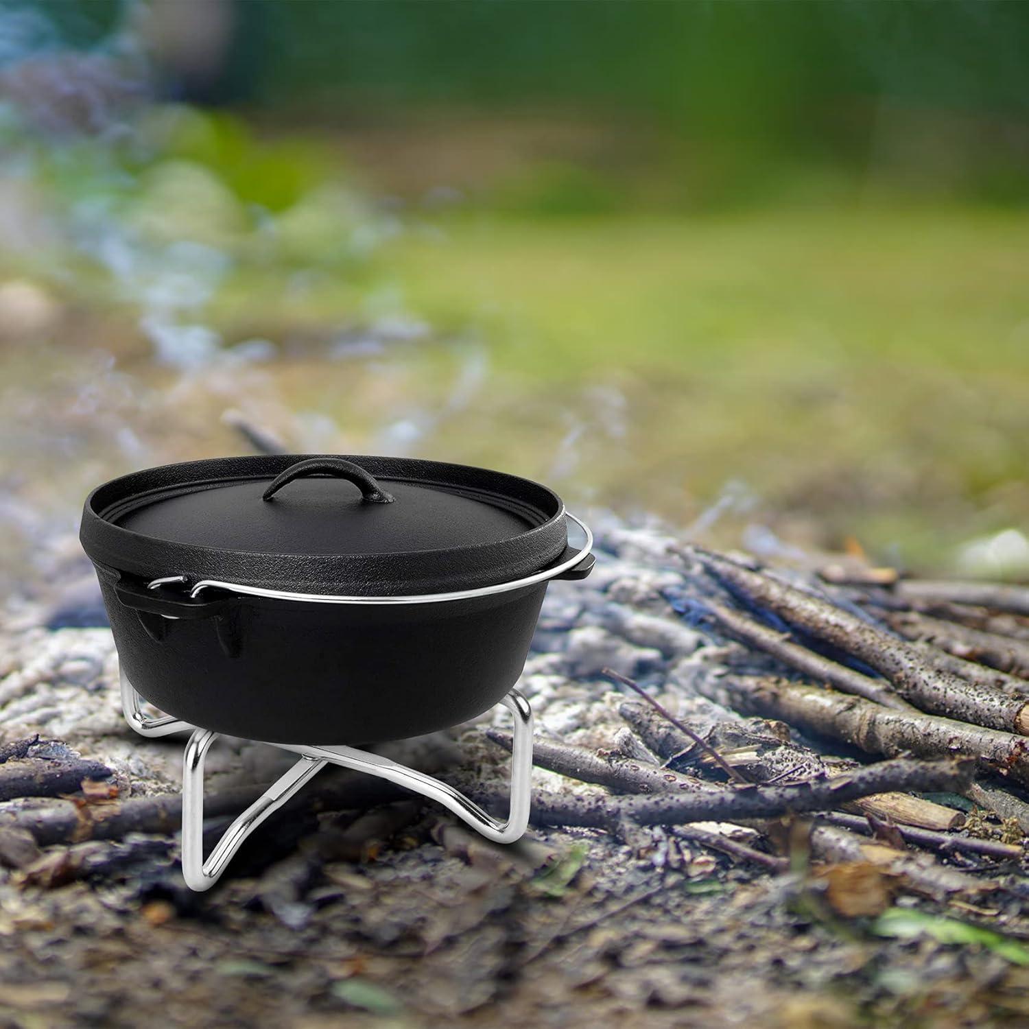 Soporte Plegable de Acero Inoxidable Stanbroil 320g para Horno Holandés