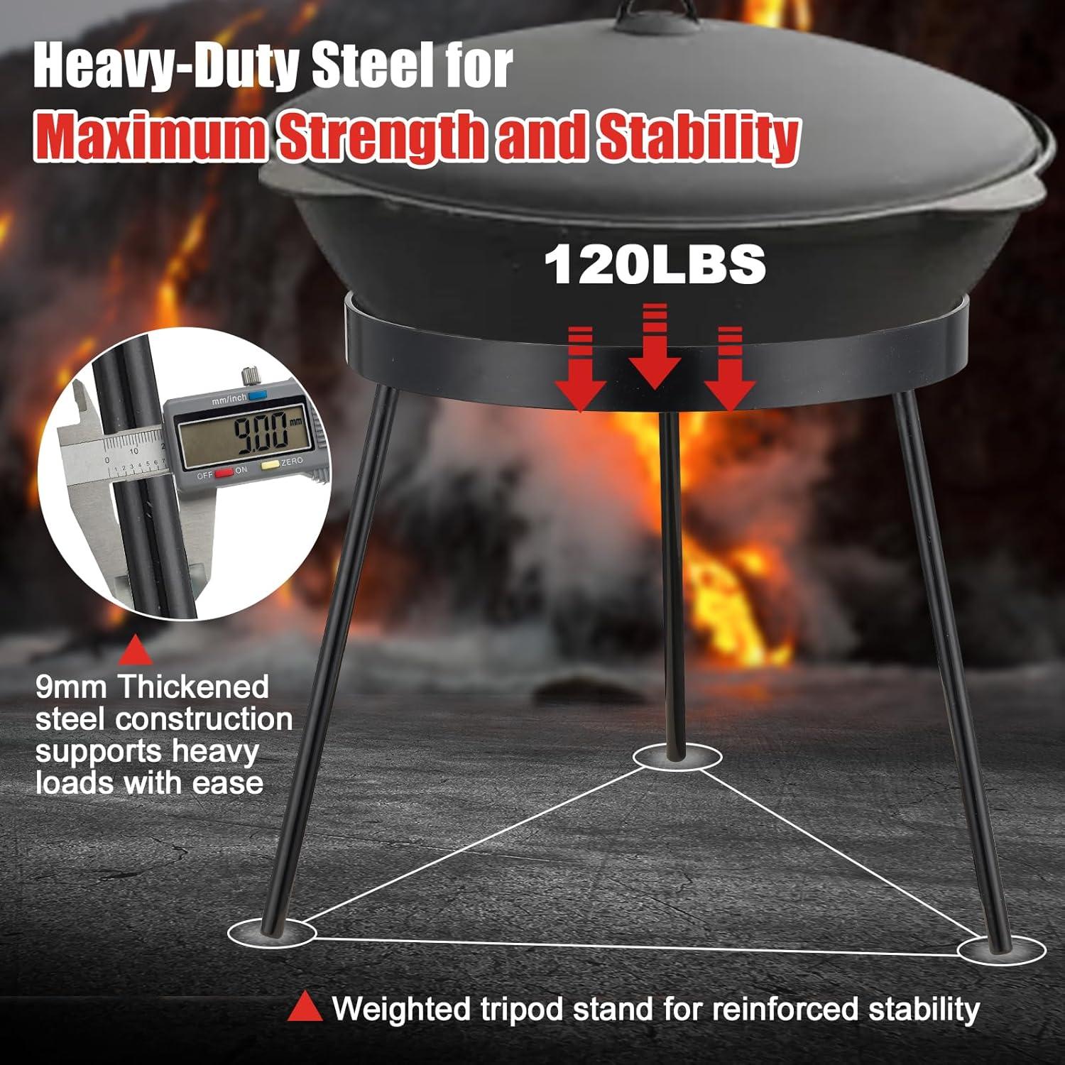 Trípode de Fogata Wefaith - Soporte de Cocina Portátil 1.2kg