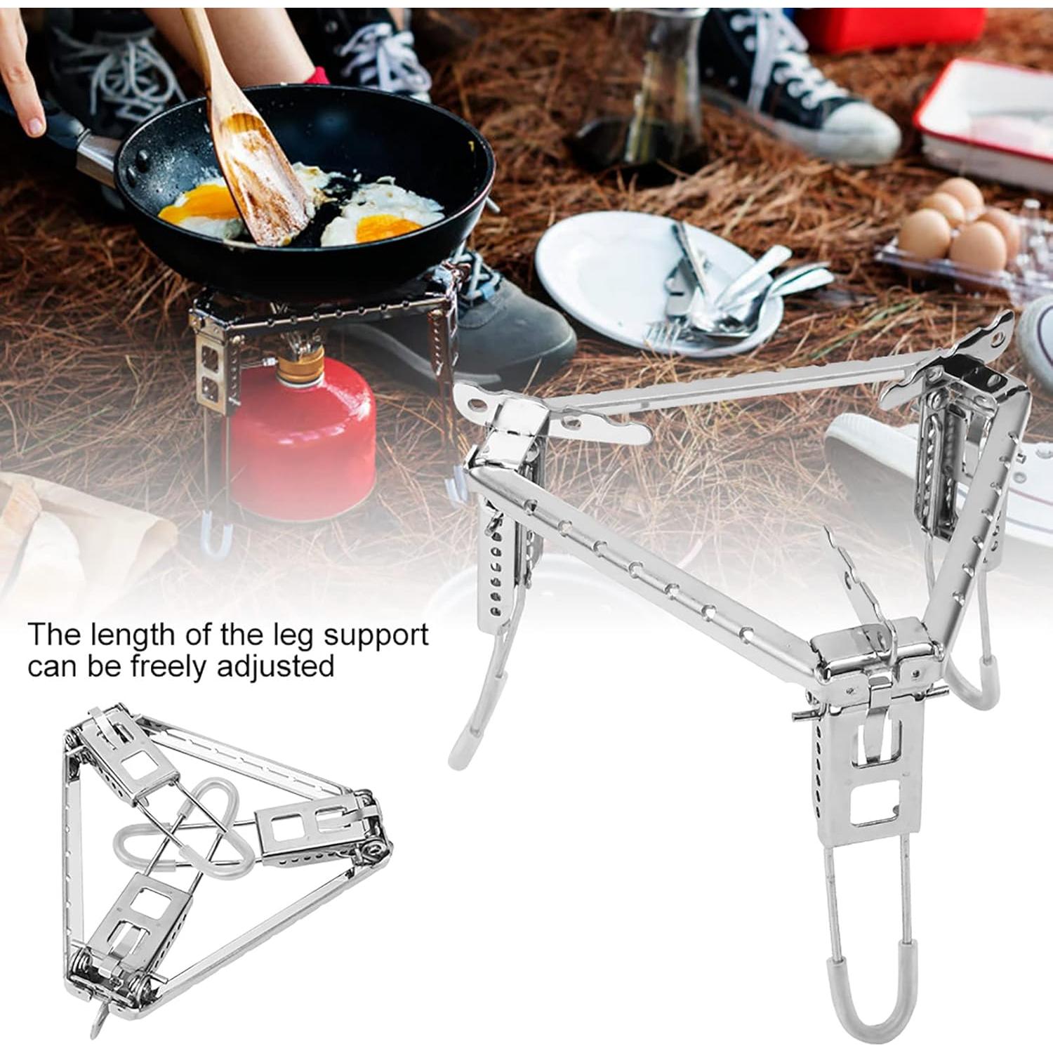 Trípode de Fogata Tissting Ajustable Acero Inoxidable 15.5-19.2 cm