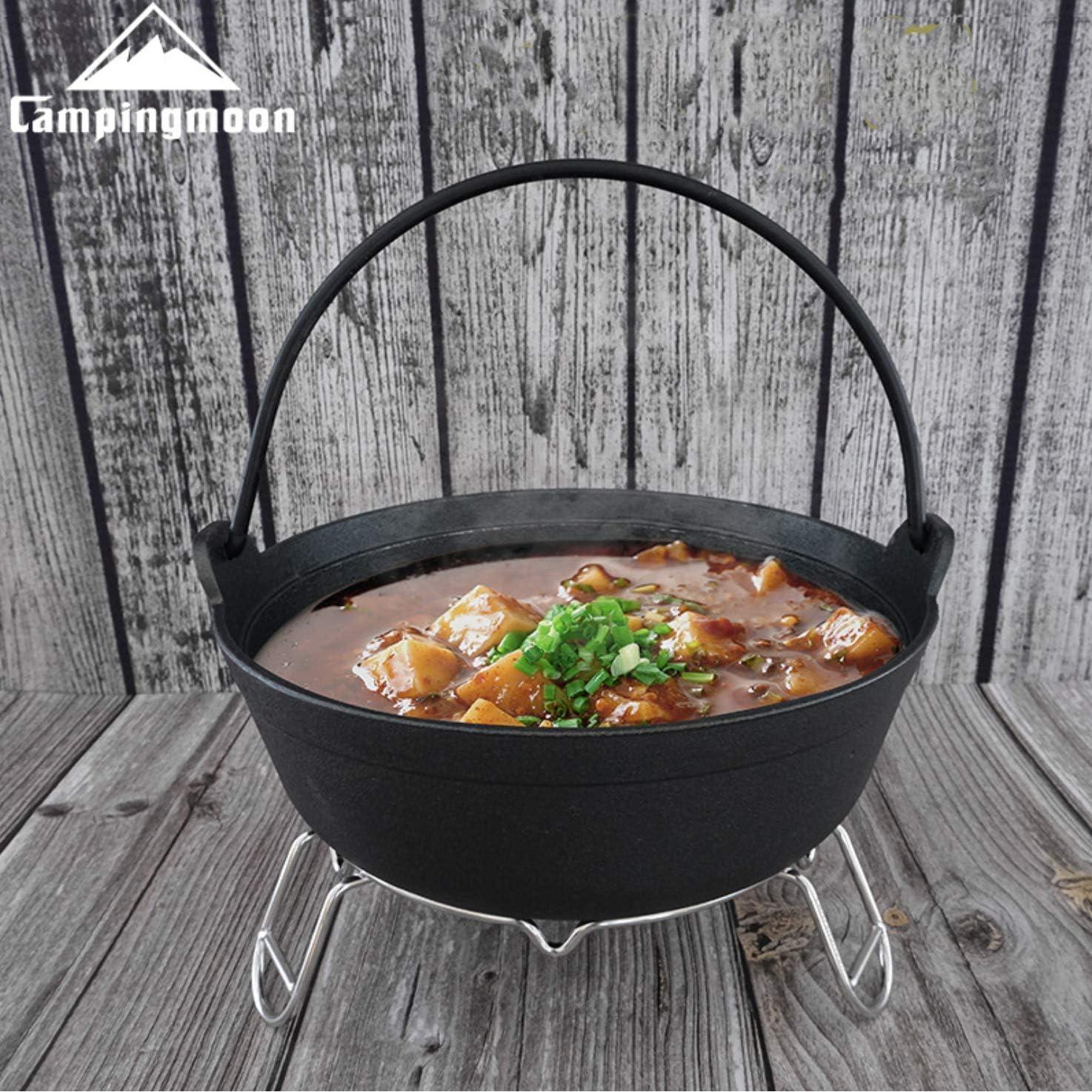 Soporte de Cocina para Fogata Campingmoon MS-69 Acero Inoxidable