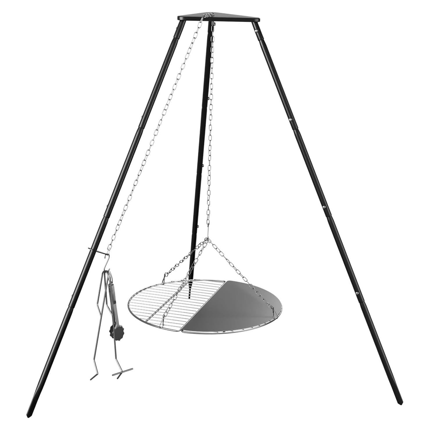 Trípode de Cocina para Fogata KIKIBRO HC-KW-22 Altura Ajustable