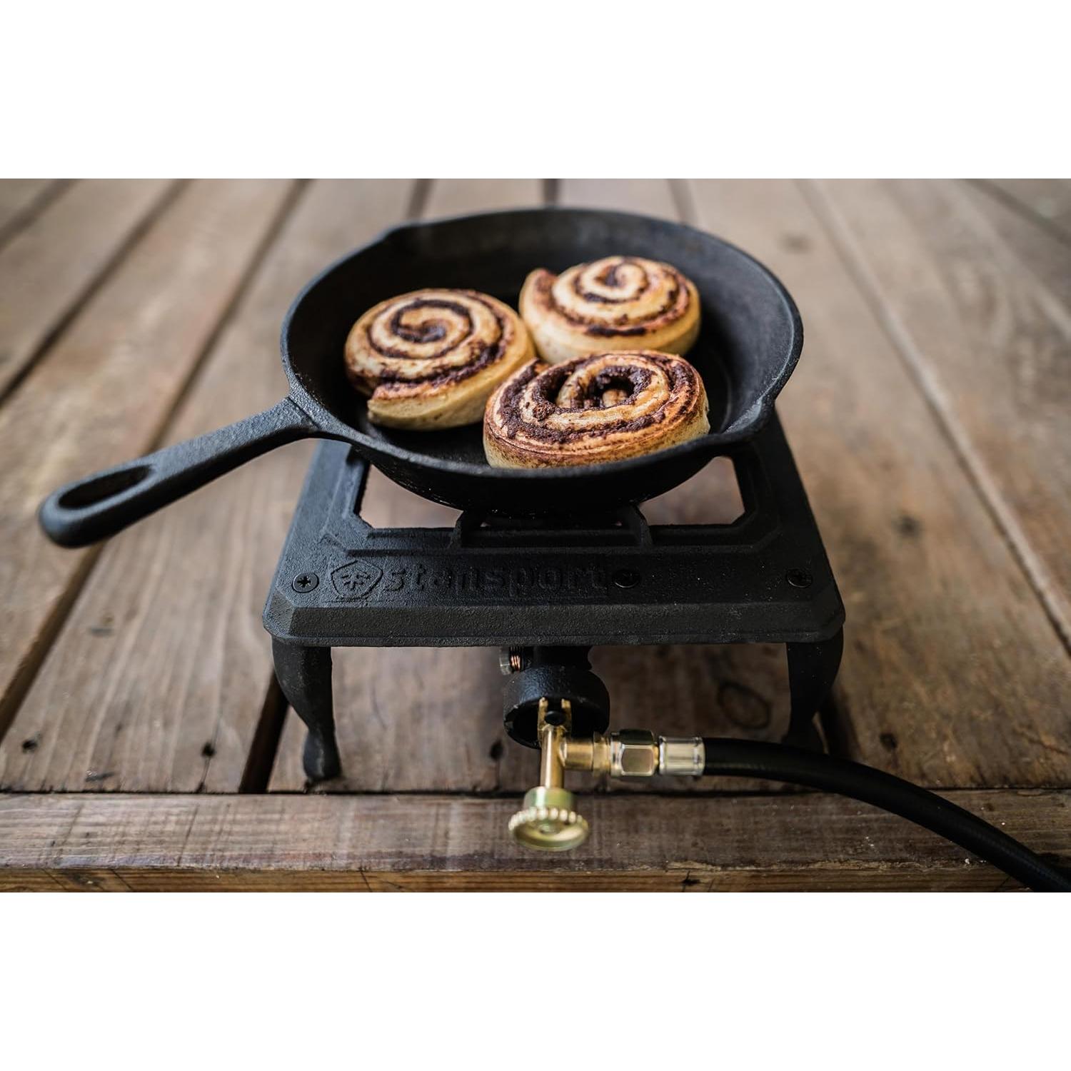 Manguera y regulador Stansport 1.5m para tanque de propano 20 lb