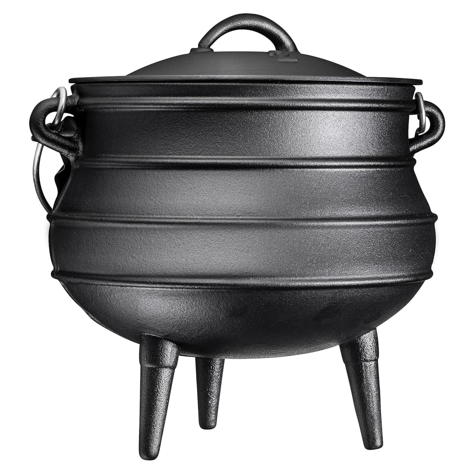 Olla de Hierro Fundido Bruntmor 11.36L Pre-Sazonada con Tapa