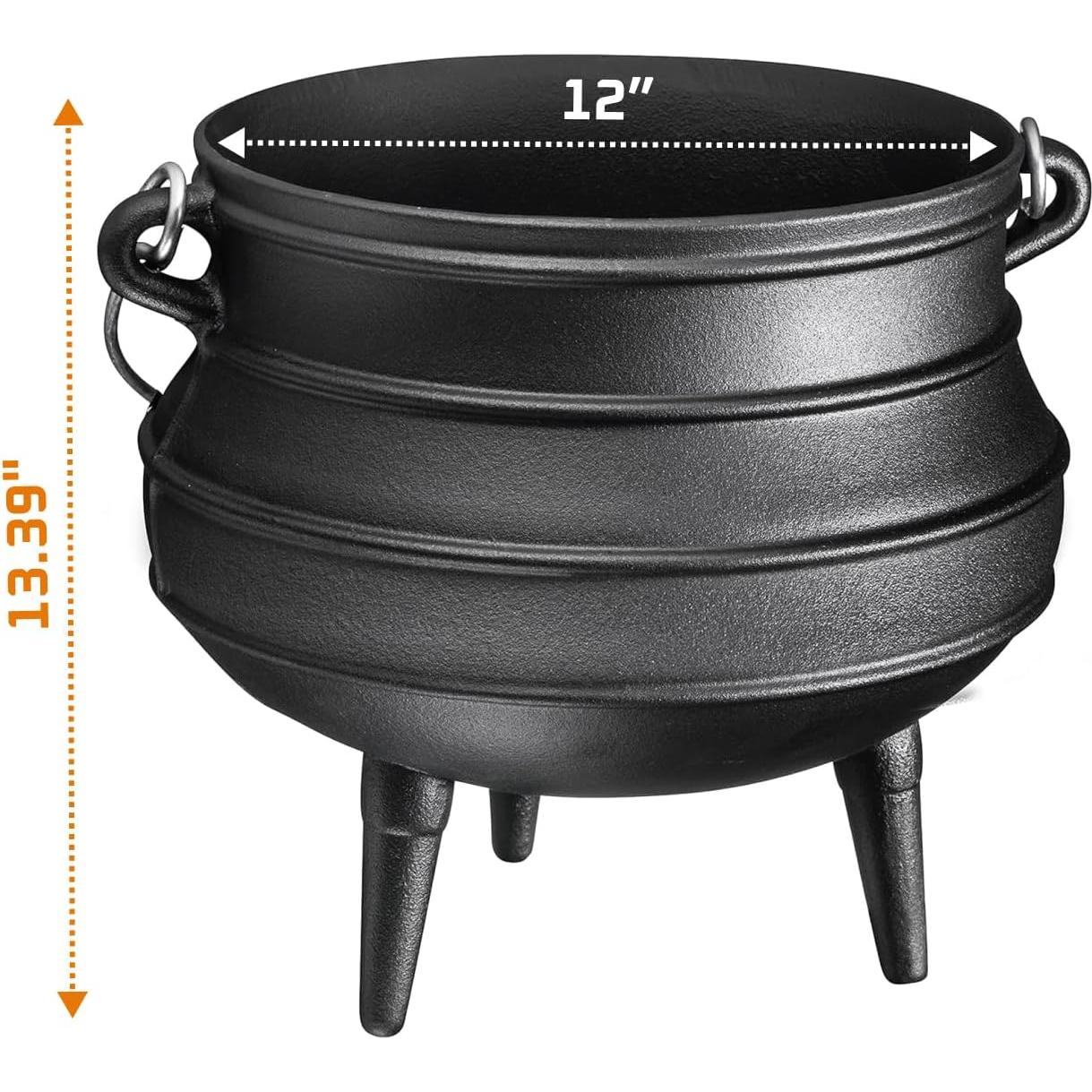 Olla de Hierro Fundido Bruntmor 11.36L Pre-Sazonada con Tapa