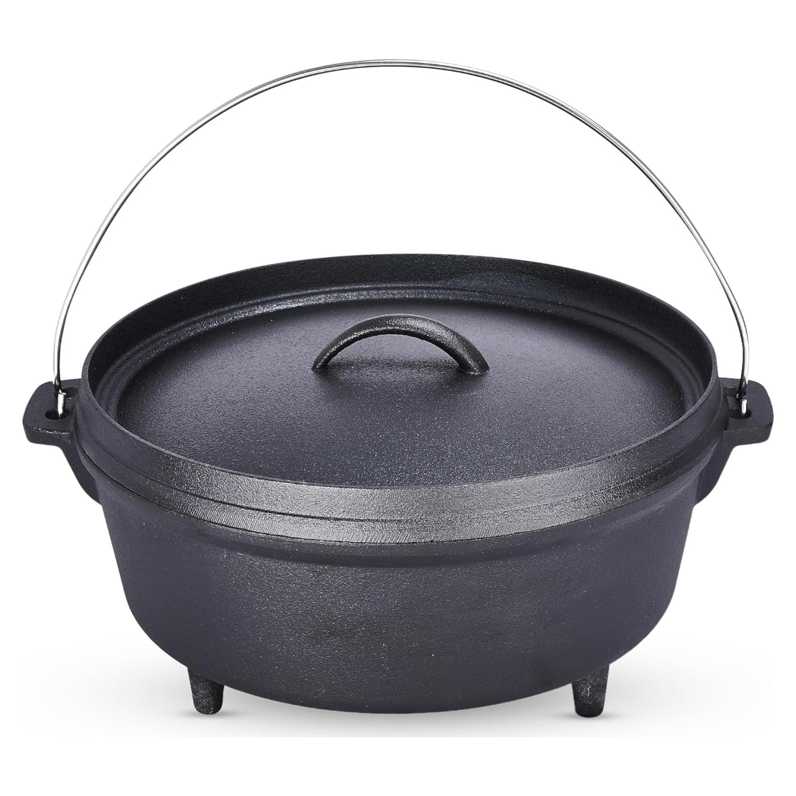 Olla de Hierro Fundido Bruntmor 5 Qt con Tapa Negra Mate