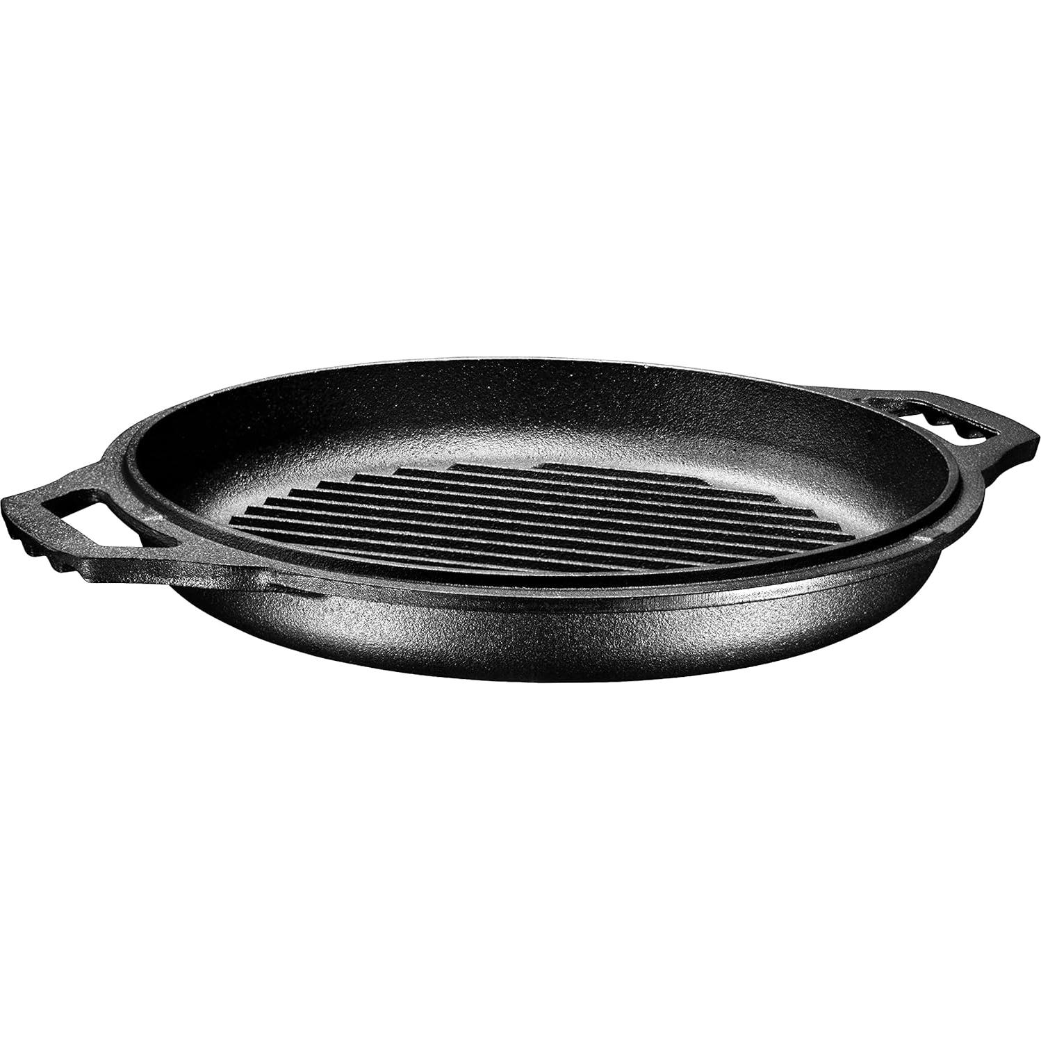 Olla de Hierro Fundido Bruntmor 3.3L Pre-Sazonada con Tapa