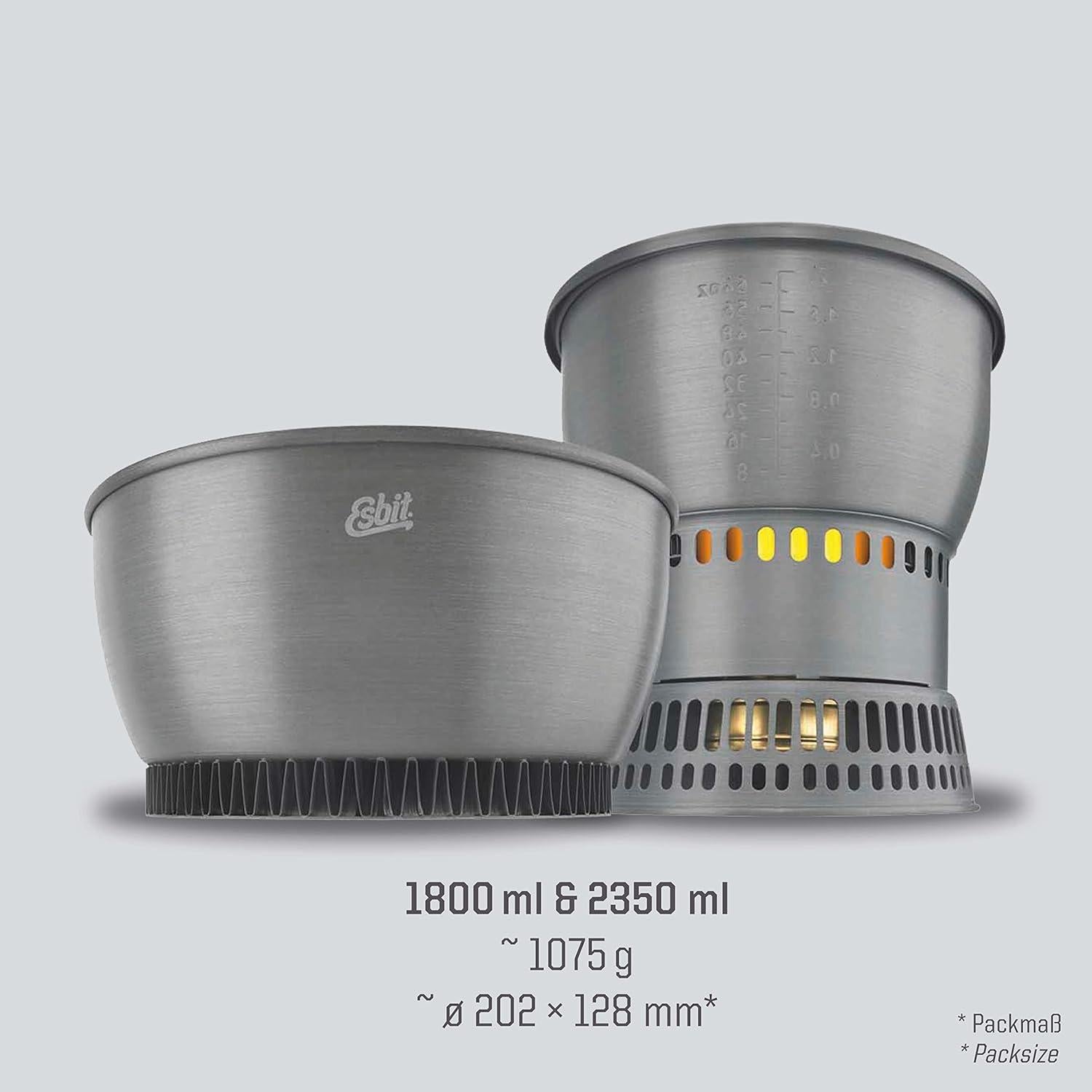 Set de Cocina Ligero Esbit 12 Piezas con Quemador de Alcohol