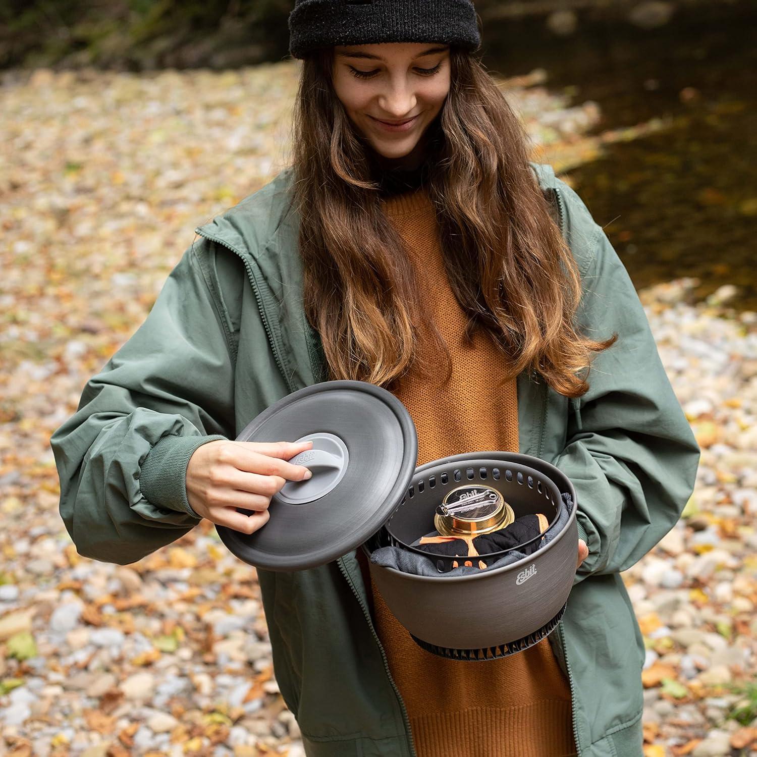 Set de Cocina Ligero Esbit 12 Piezas con Quemador de Alcohol