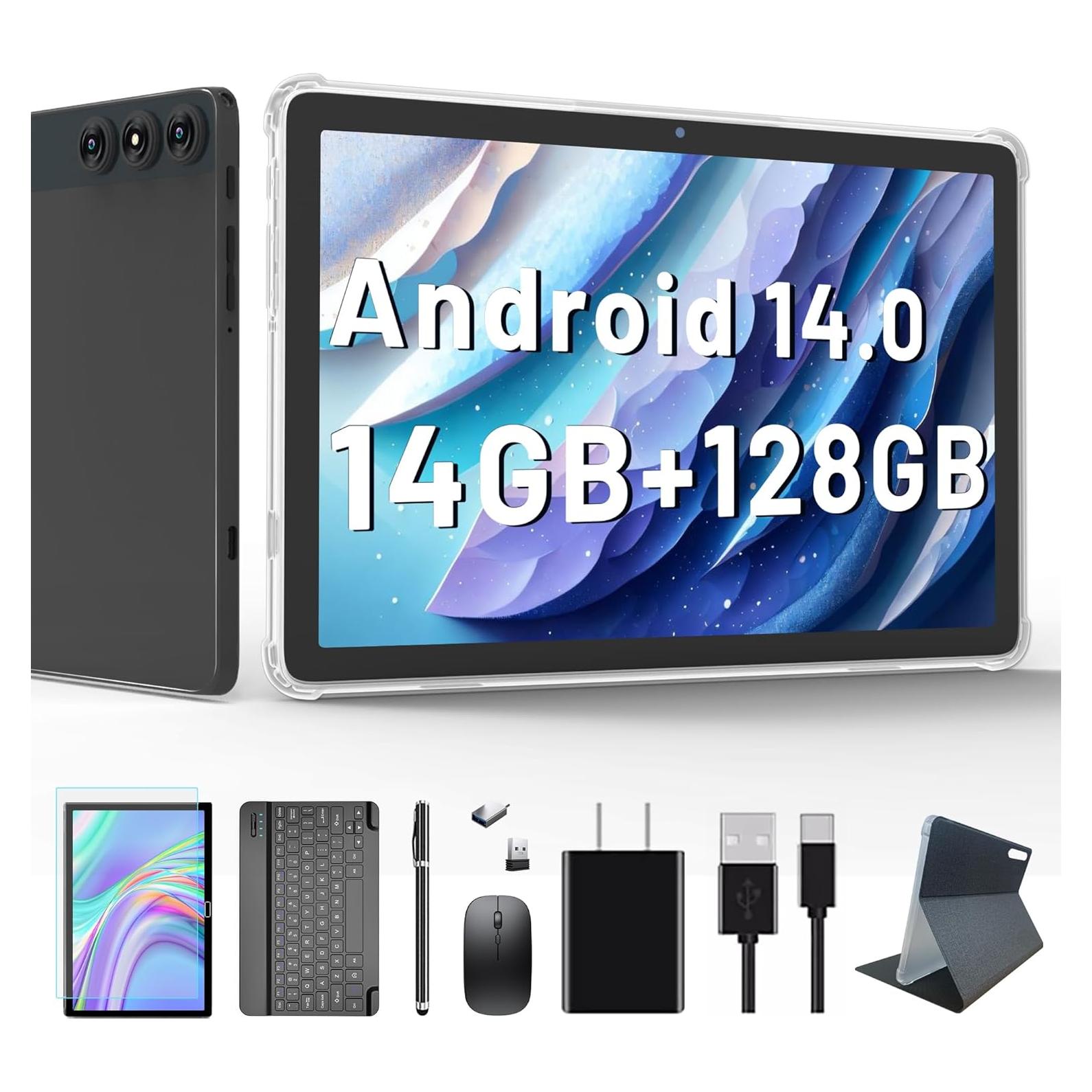 Tableta KADYBE D106 10.1" 14GB RAM 128GB 4G Android 14