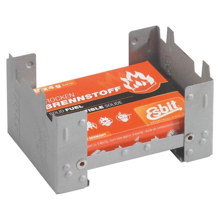 Esbit ES21920000 Pocket Military Stove (0.5 oz/14 g x 6 Solid Fuel Pieces Included)